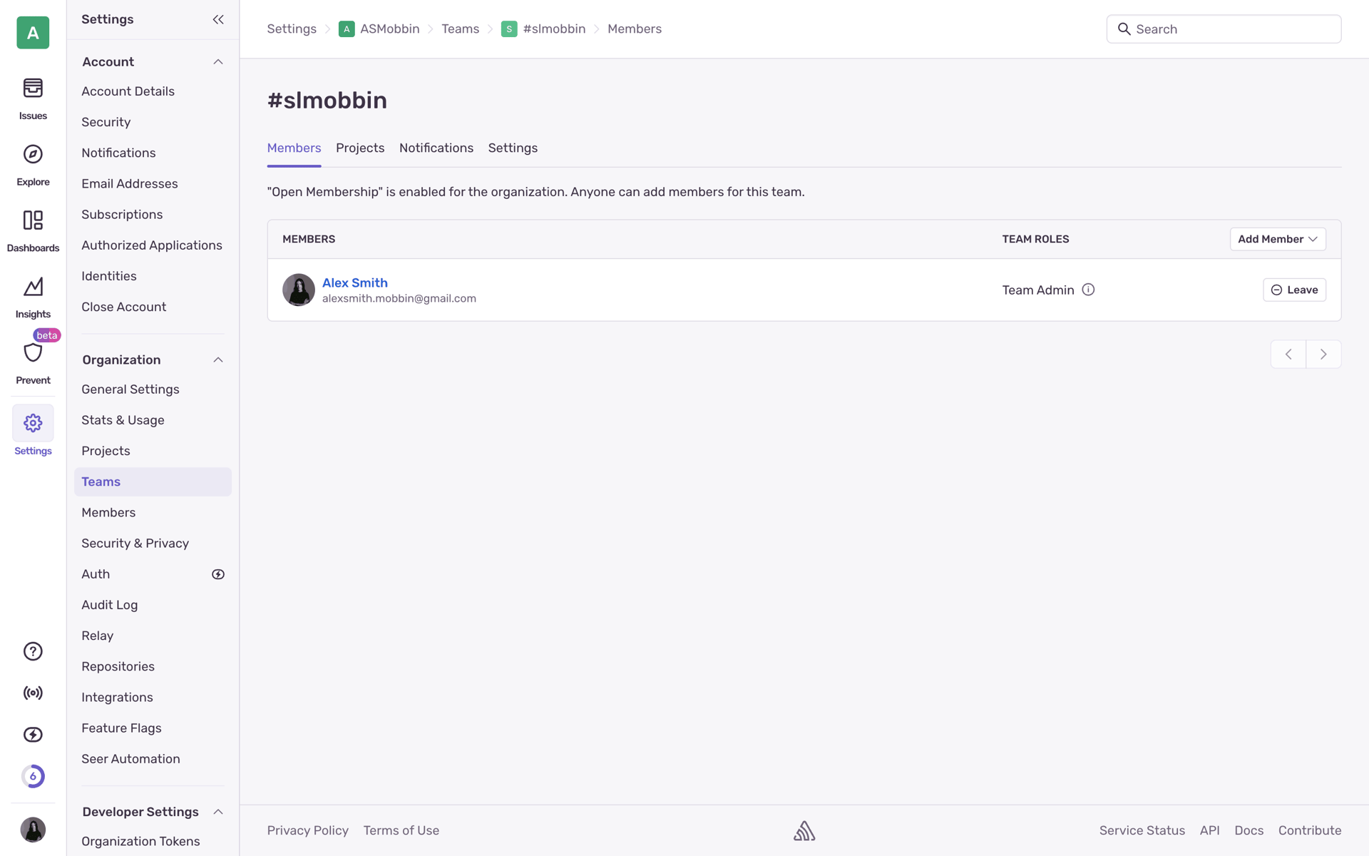 Sentry Web Developer Tools interface screenshot 22