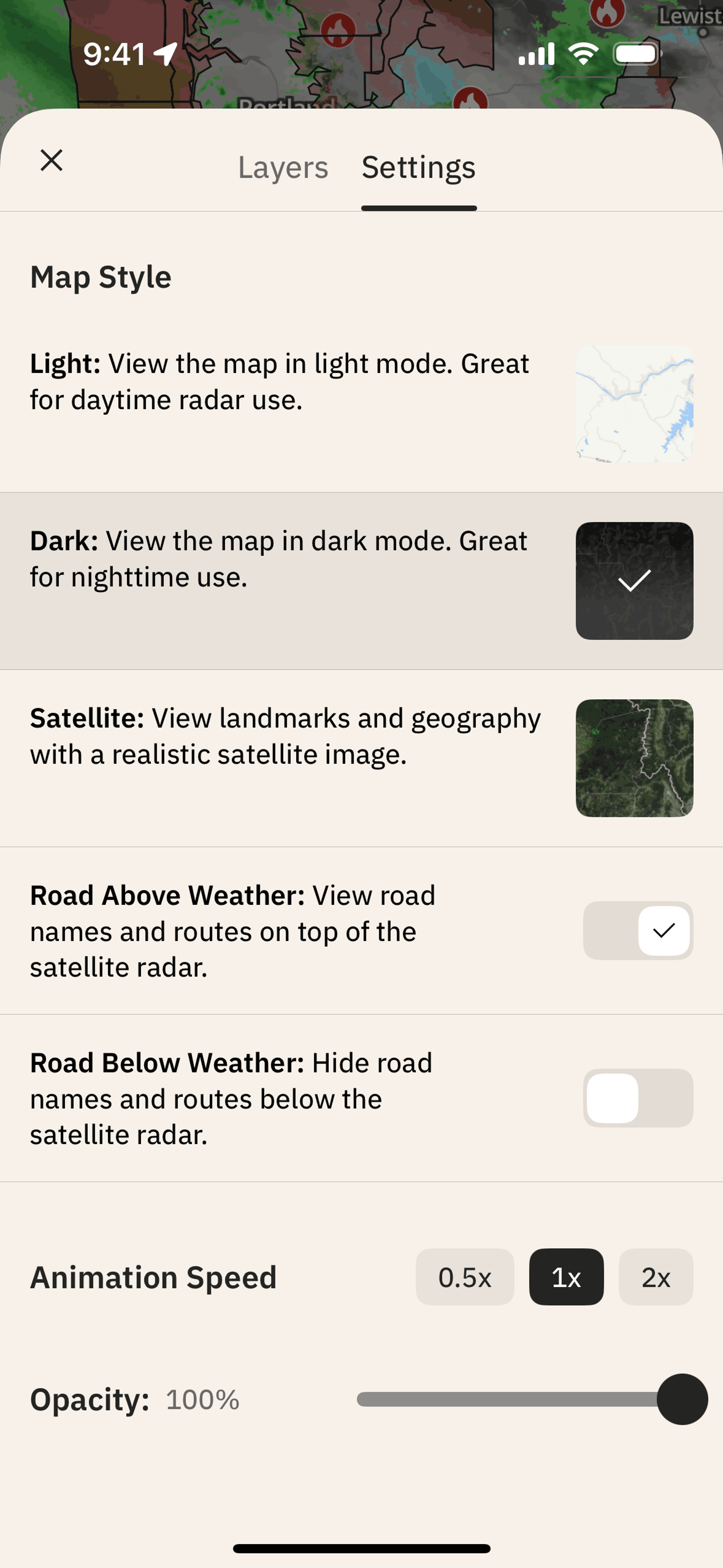 The Weather Channel iOS Utilities interface screenshot 13