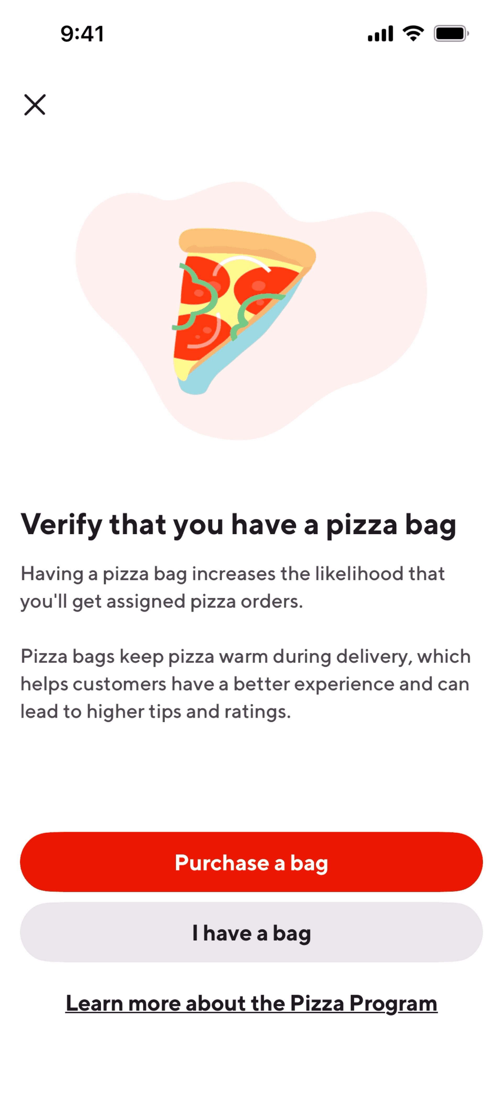 DoorDash Dasher iOS Business interface screenshot 18