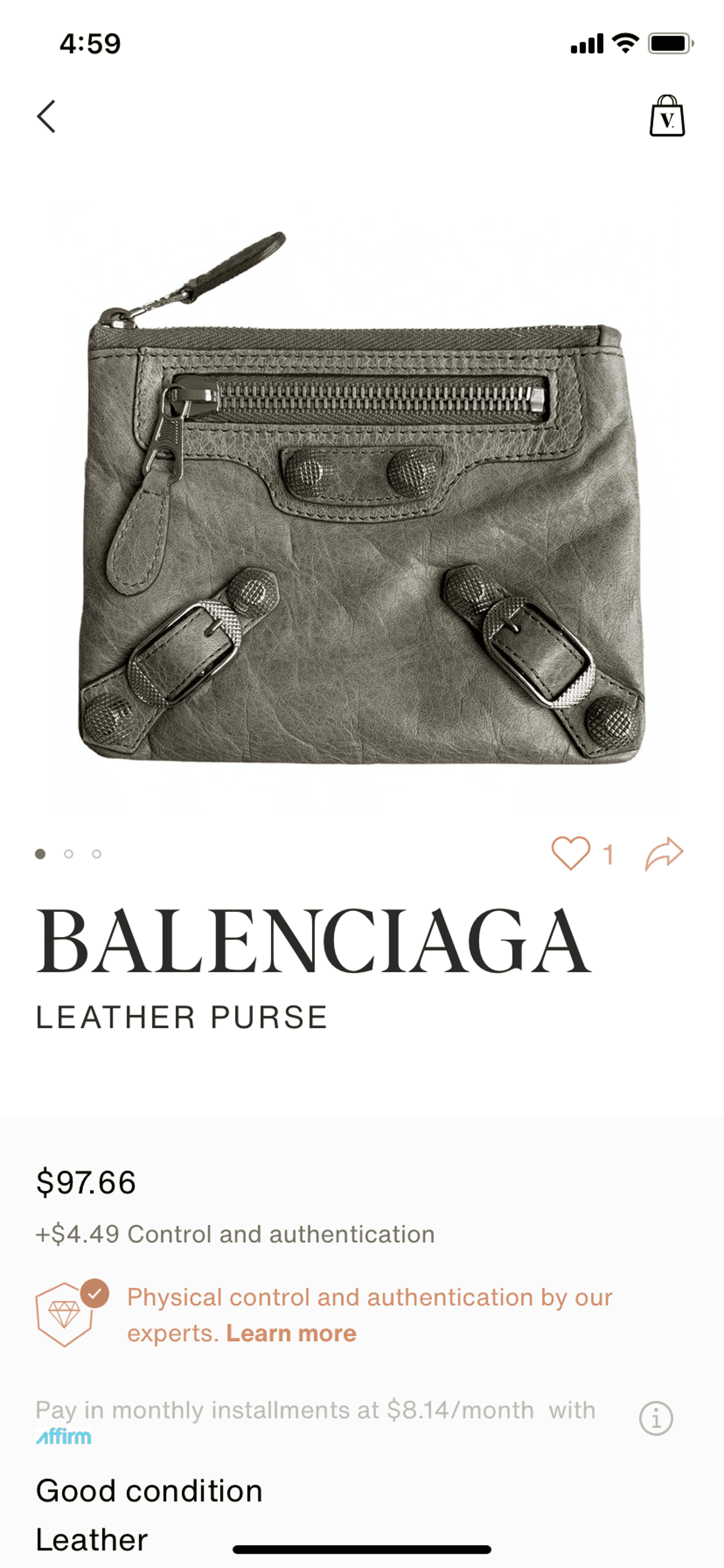 Vestiaire Collective iOS Shopping interface screenshot 15