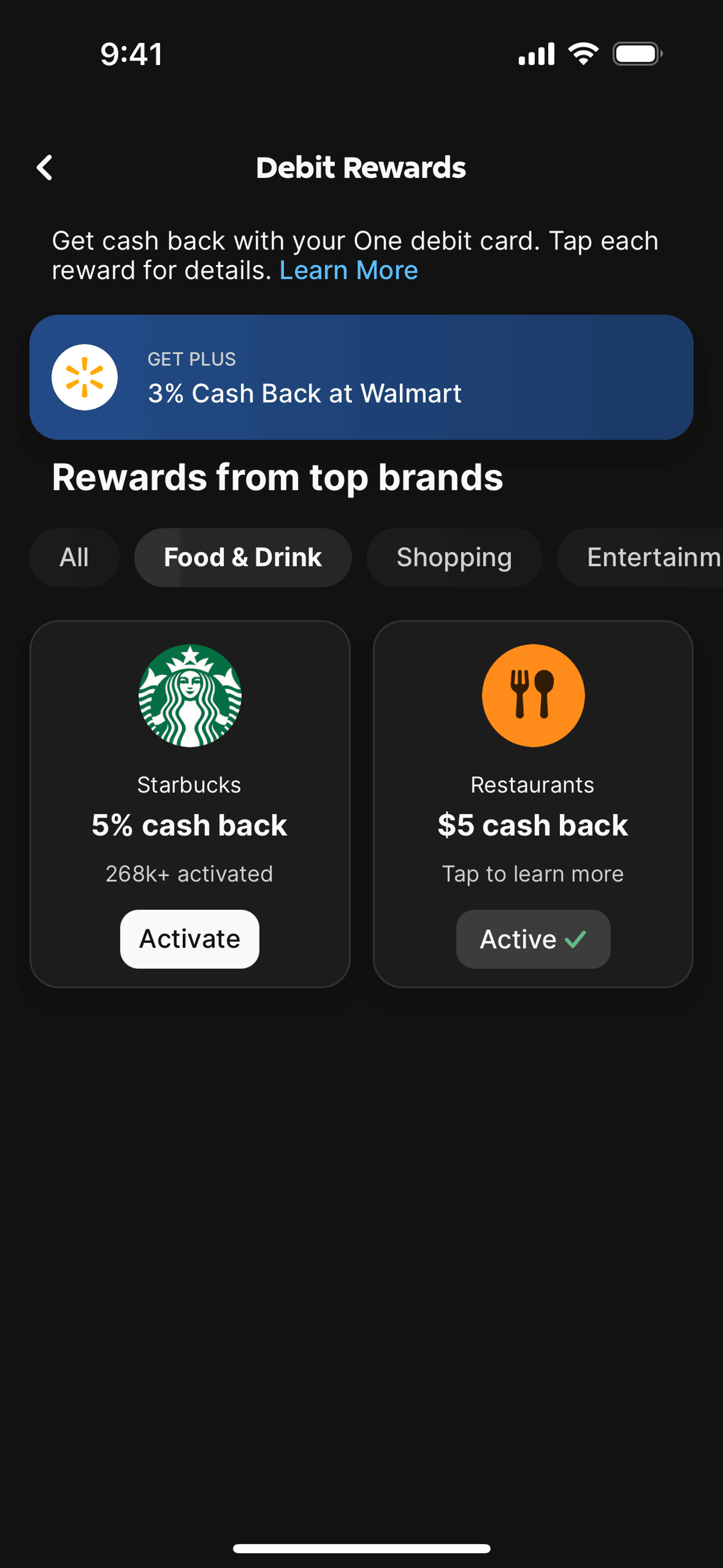 One iOS Finance interface screenshot 12
