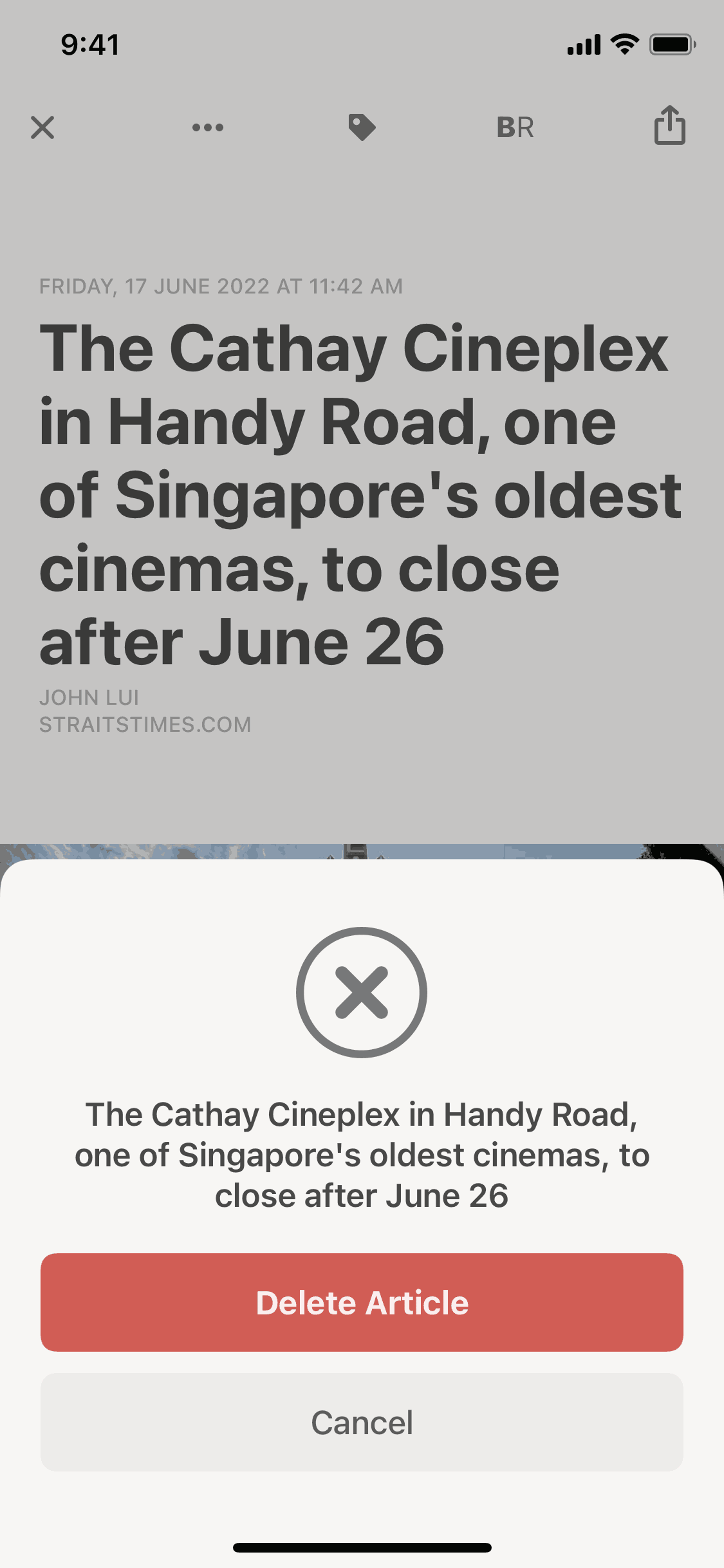 Reeder 5 iOS News interface screenshot 20
