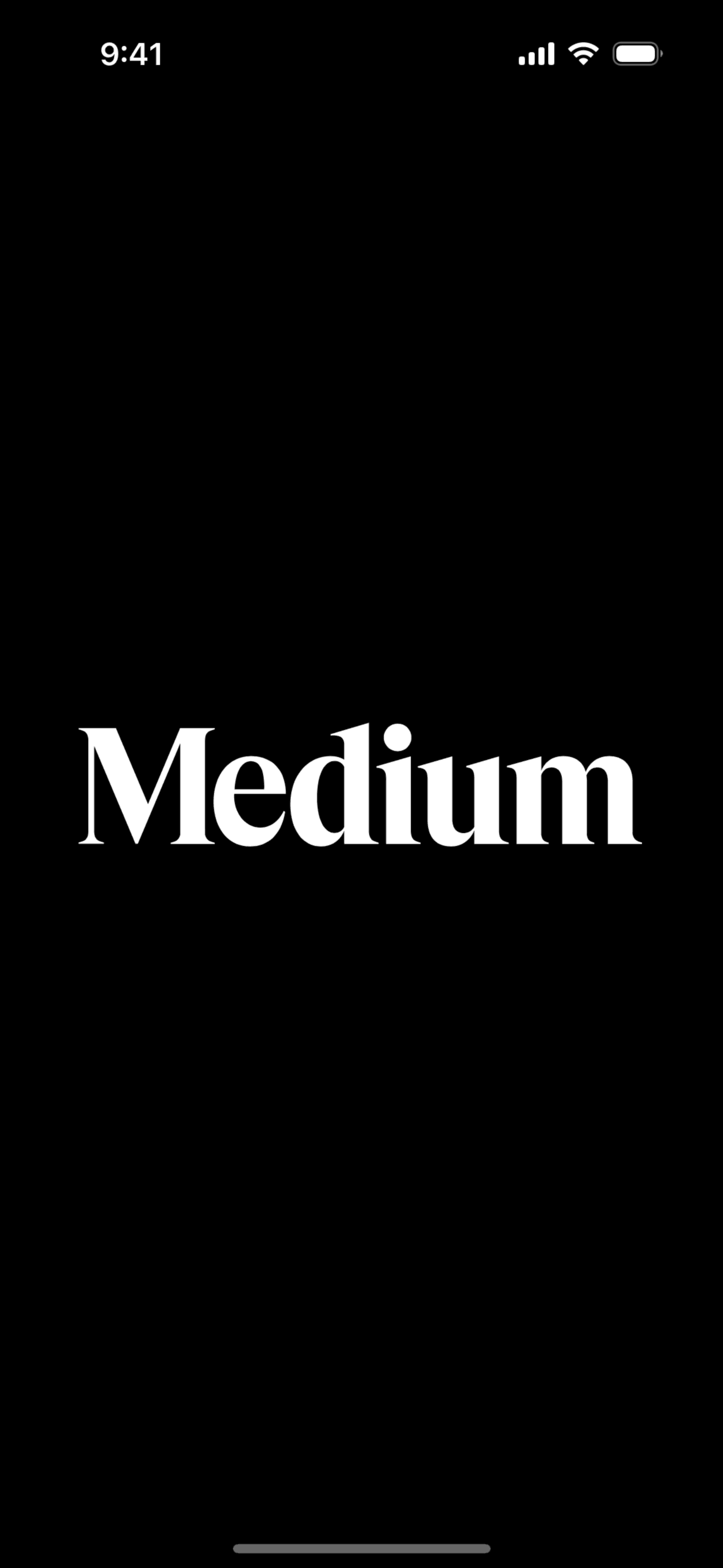 Medium iOS News interface screenshot 1