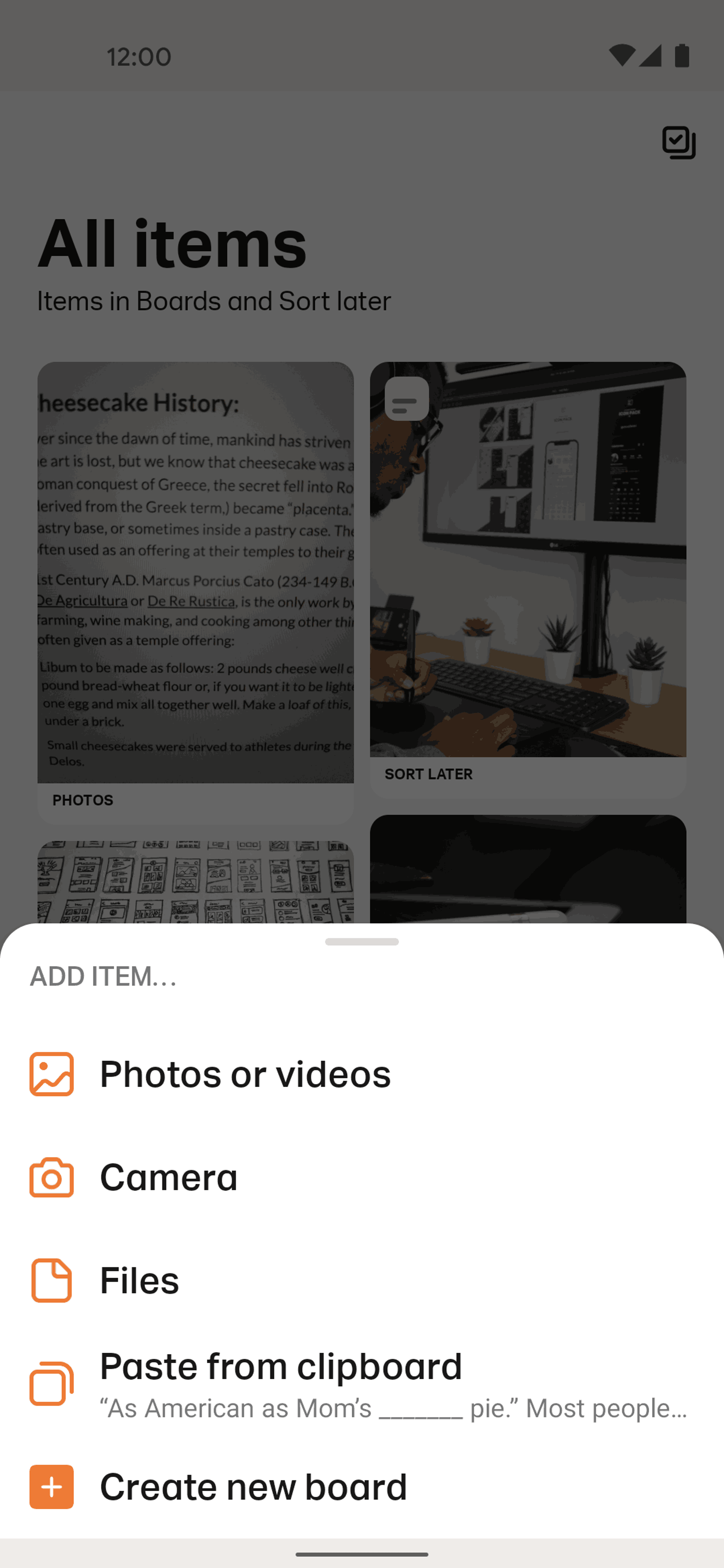 Collect Android Productivity interface screenshot 13