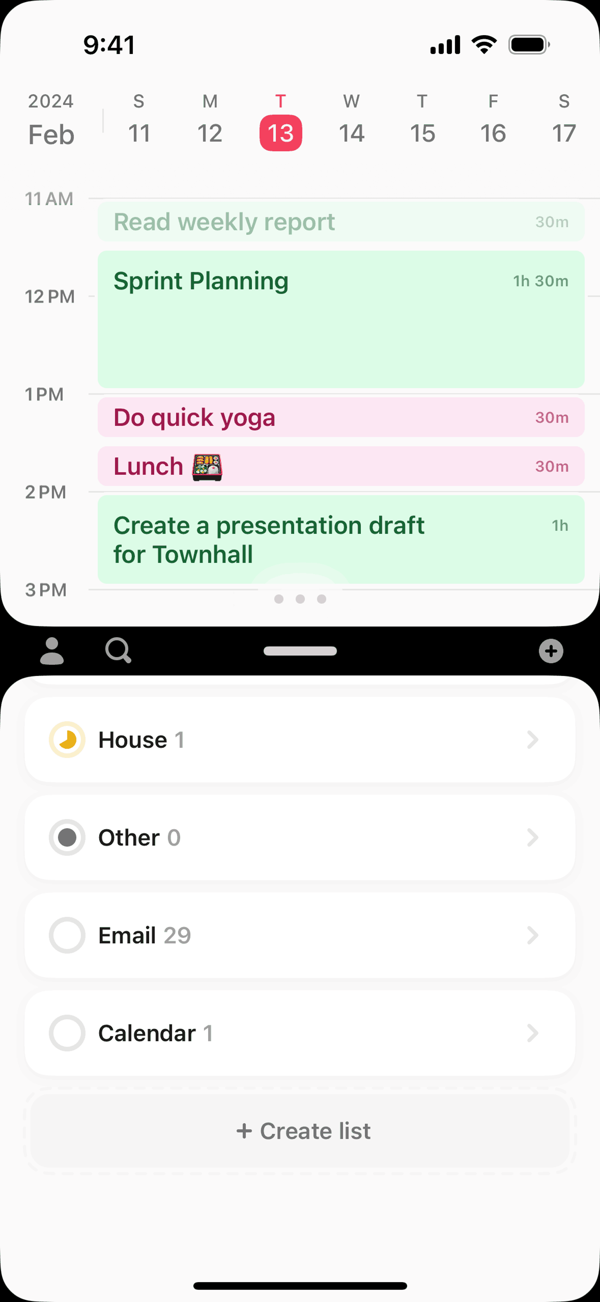 Amie iOS Productivity interface screenshot 13