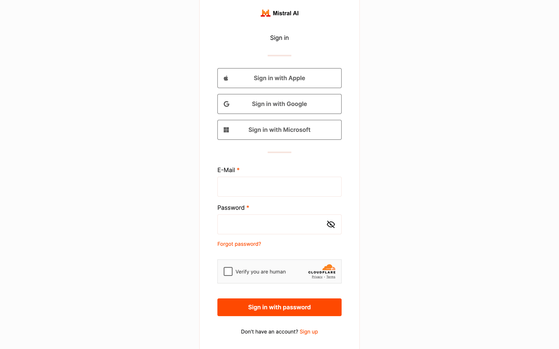 Mistral AI Web AI interface screenshot 5