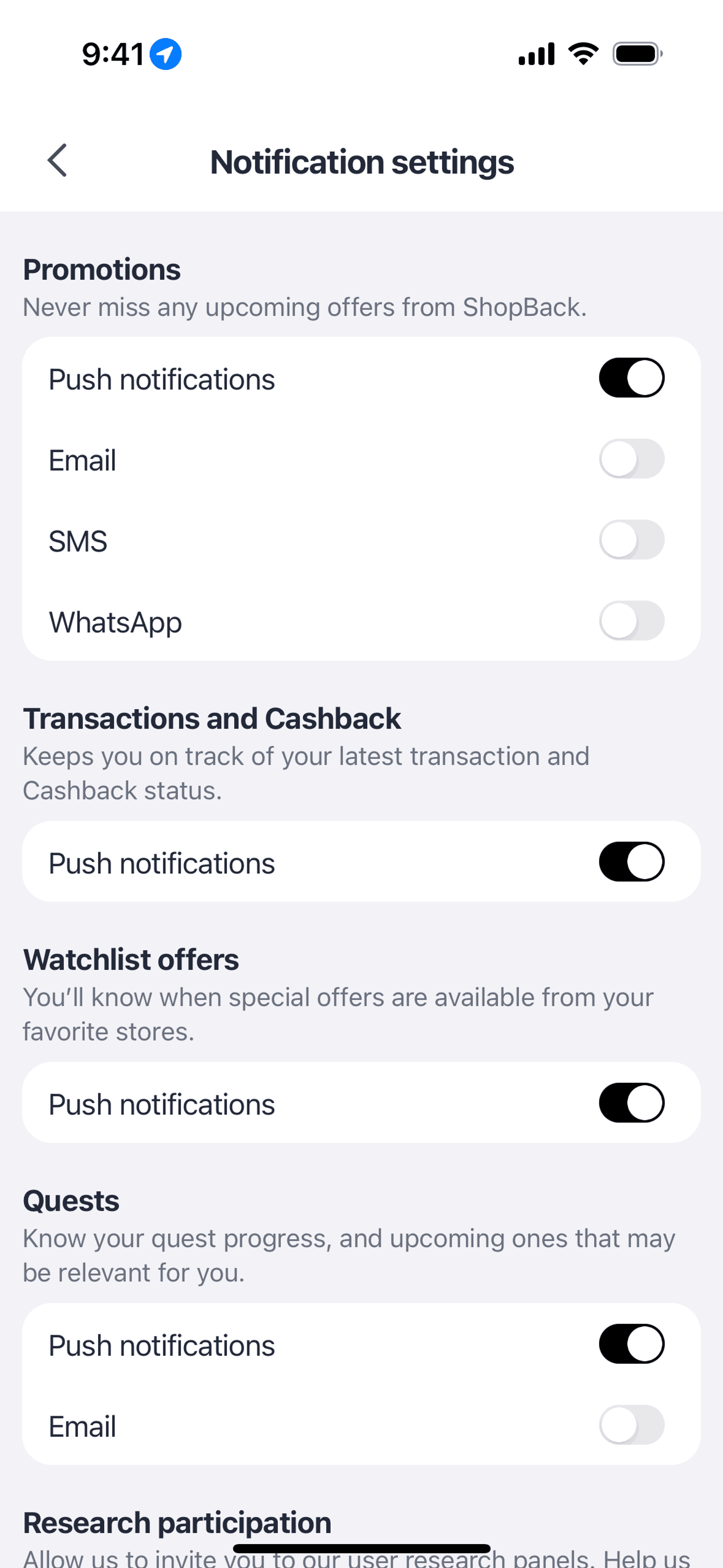 ShopBack iOS Shopping interface screenshot 19