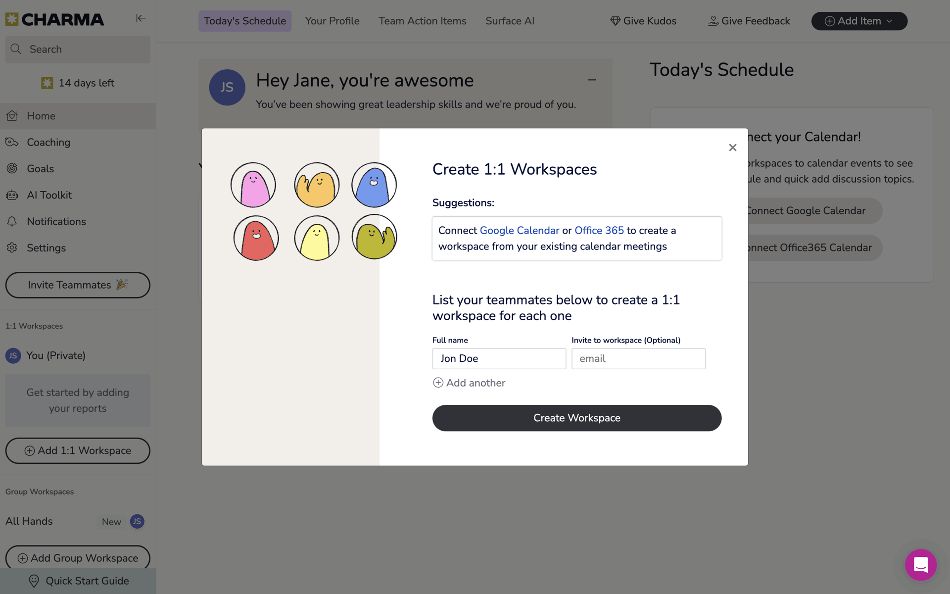 Charma Web Business interface screenshot 14