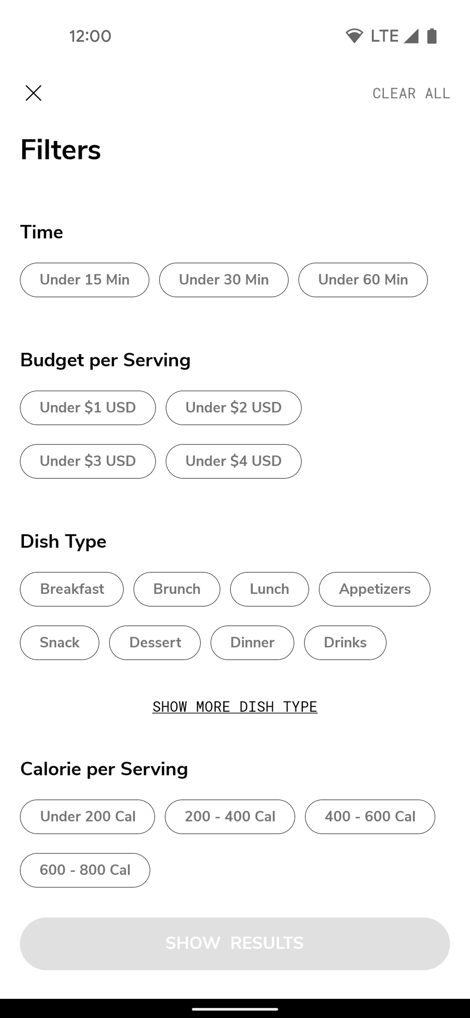 SideChef Android Food & Drink interface screenshot 8
