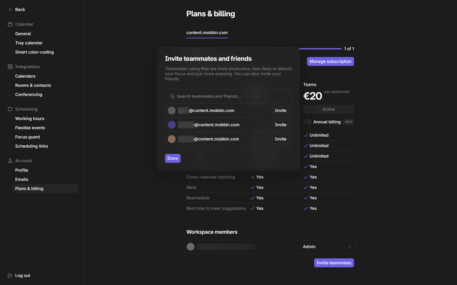 Rise Web Collaboration interface screenshot 17