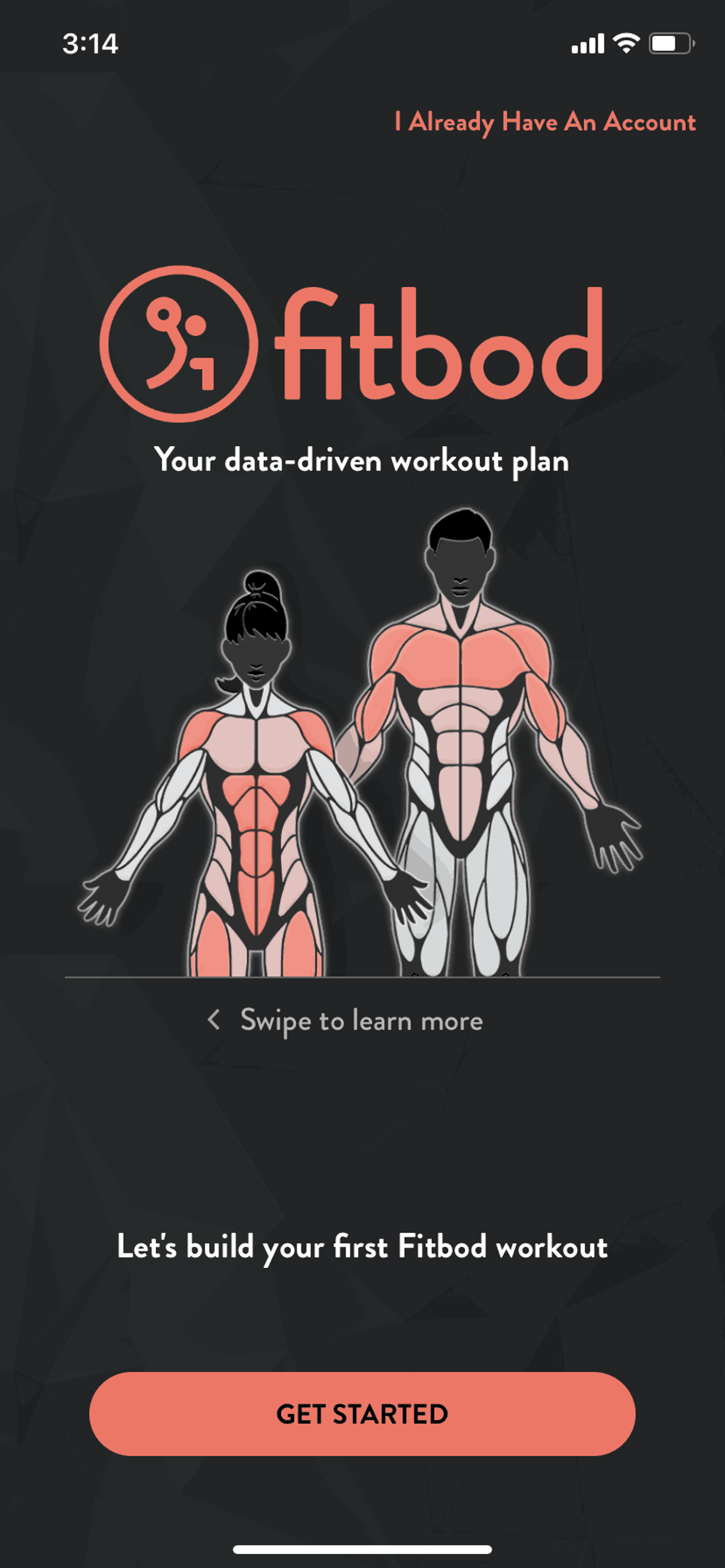 Fitbod iOS Health & Fitness interface screenshot 2
