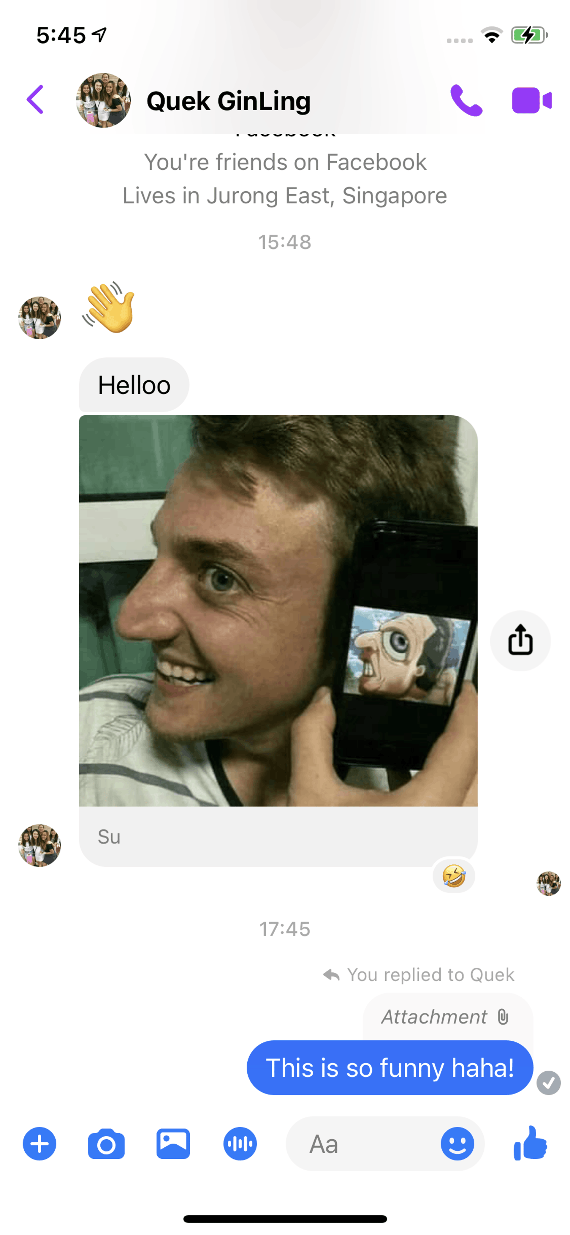 Messenger iOS Social Networking interface screenshot 17