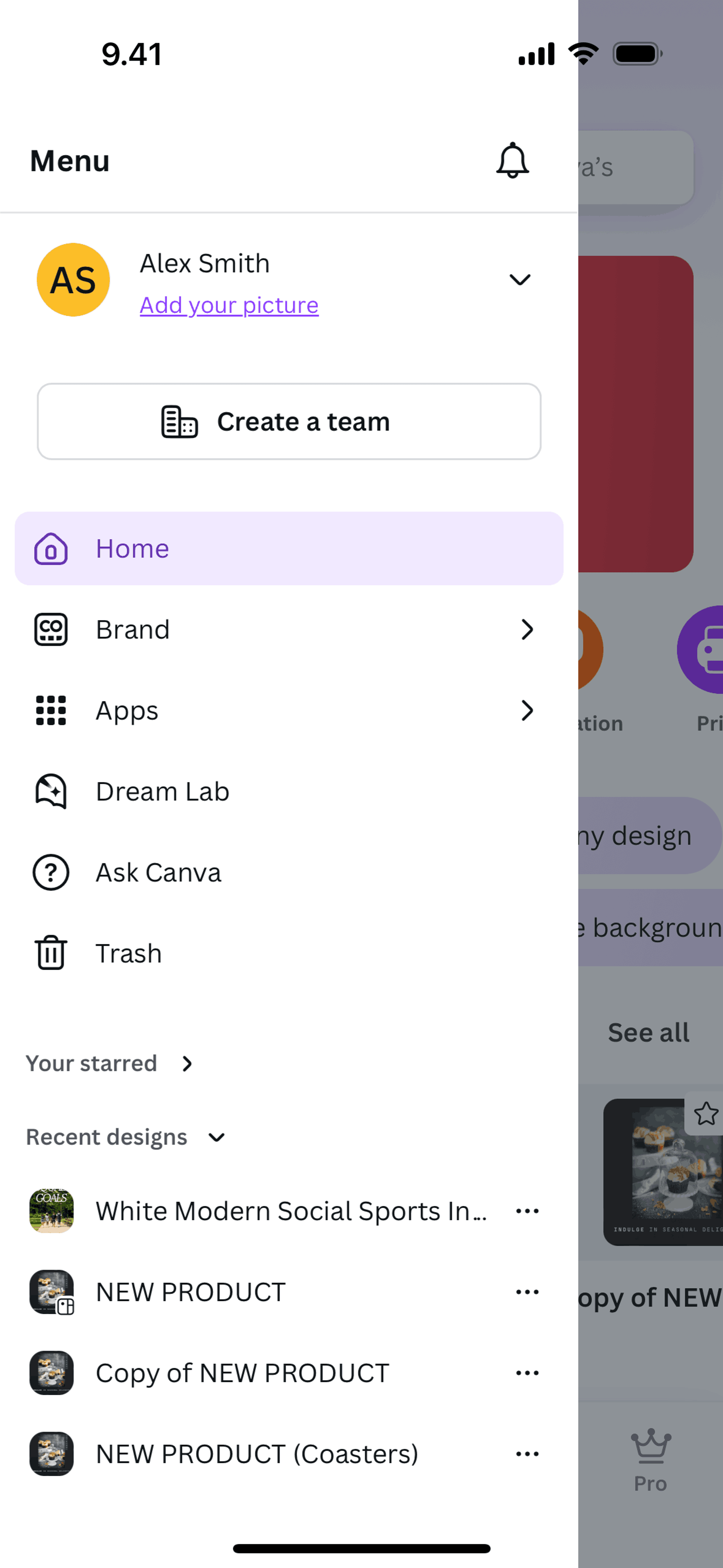 Canva iOS Photo & Video interface screenshot 2
