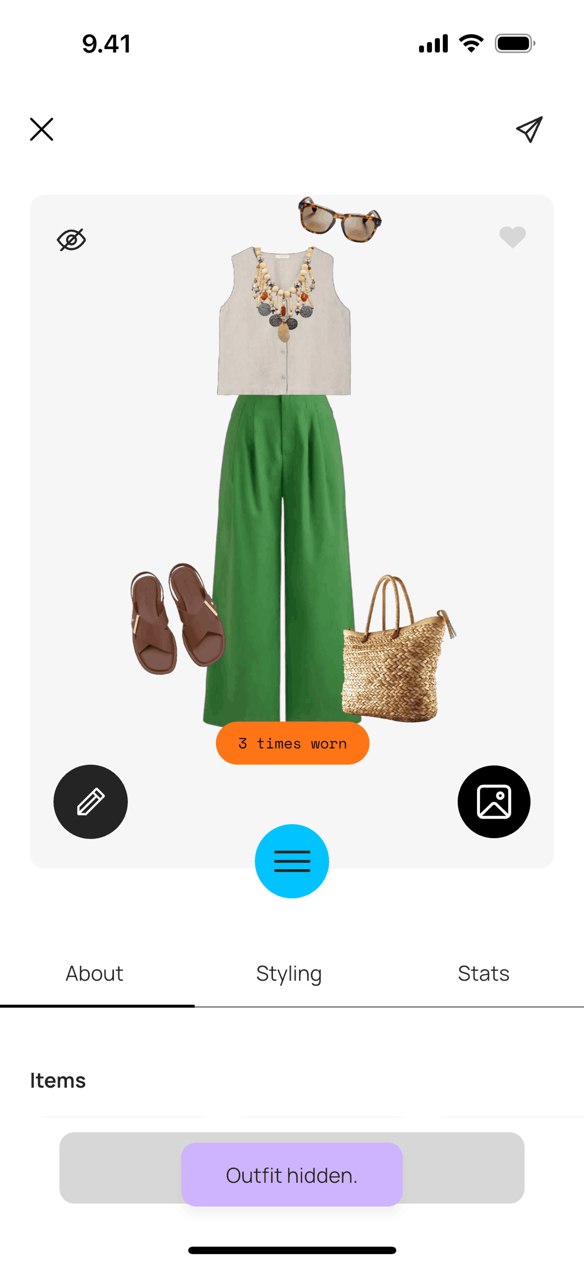 Whering iOS Lifestyle interface screenshot 6