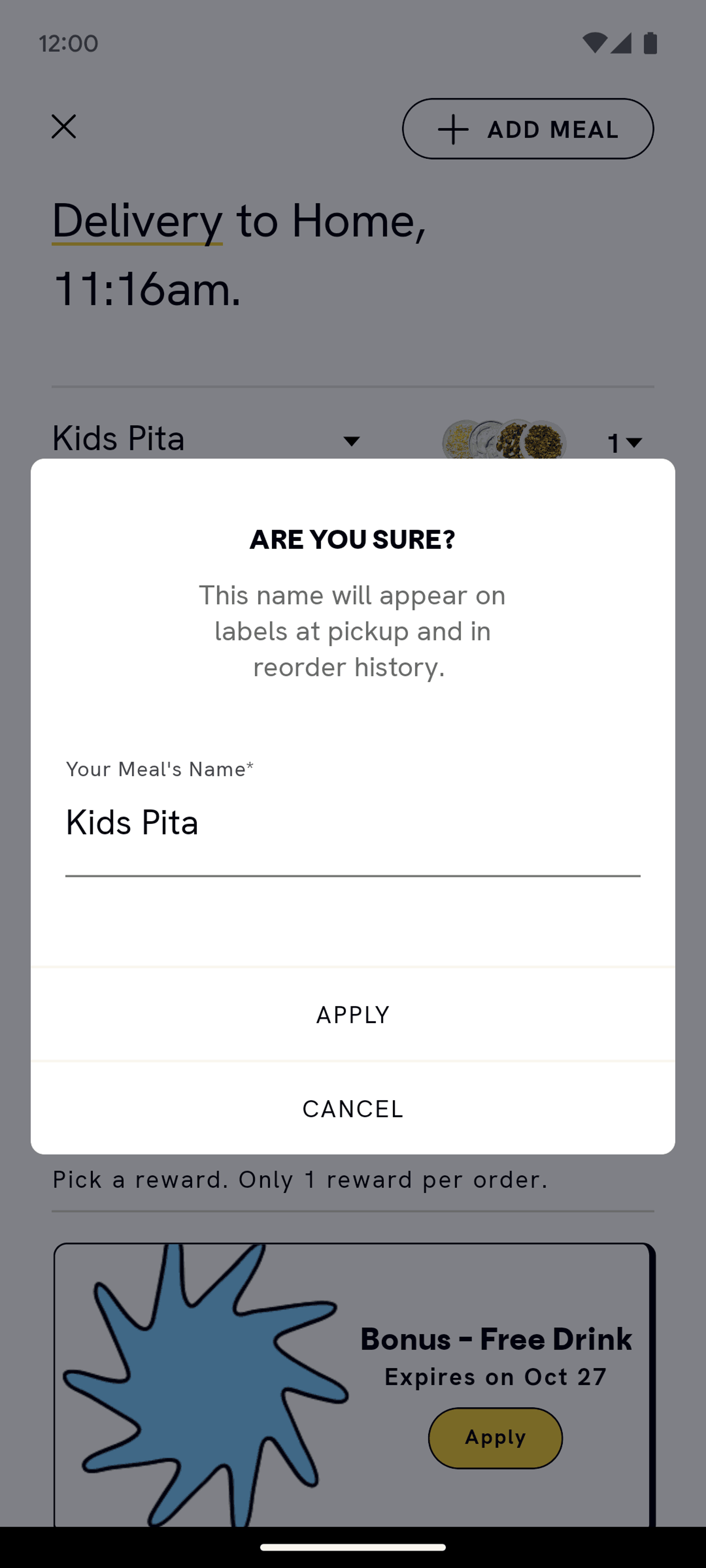 CAVA Android Food & Drink interface screenshot 21