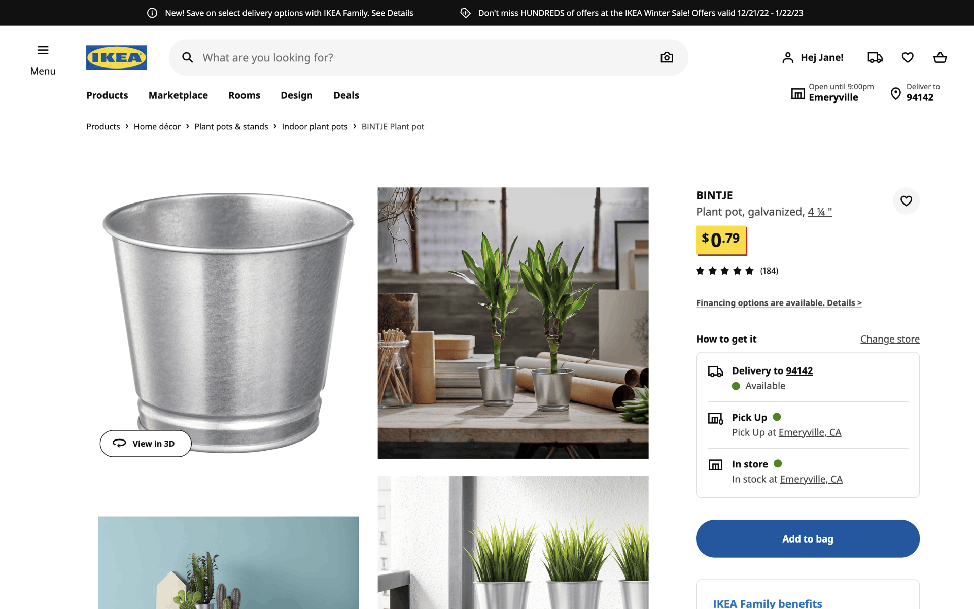 IKEA Web Shopping interface screenshot 6