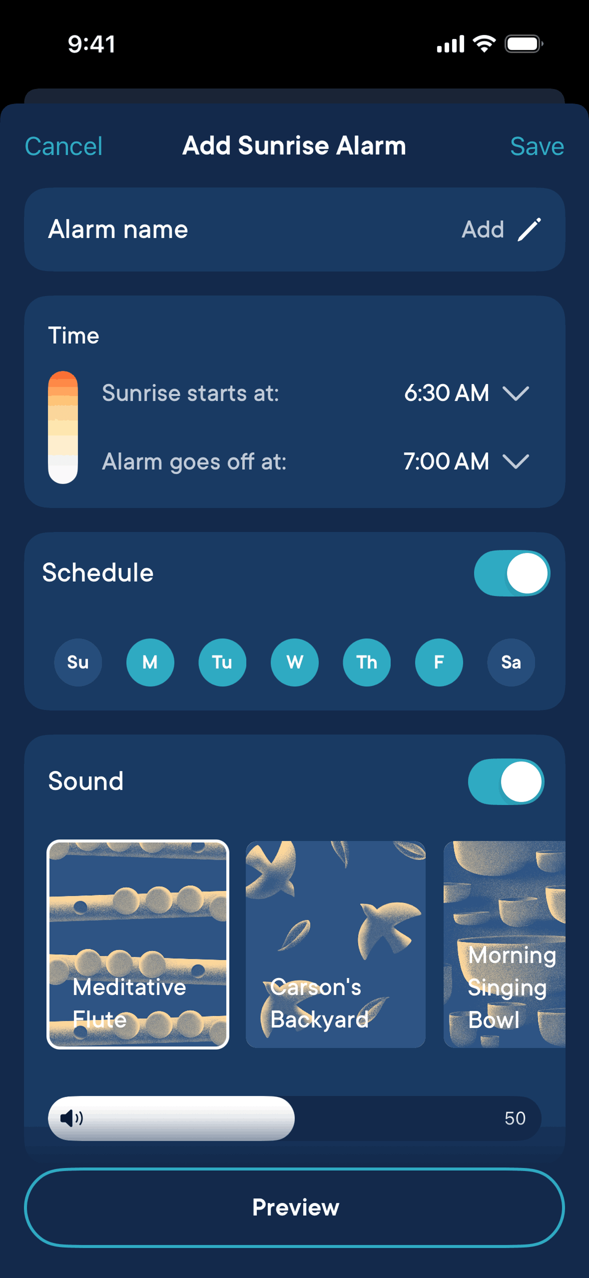 Hatch Sleep iOS Health & Fitness interface screenshot 9