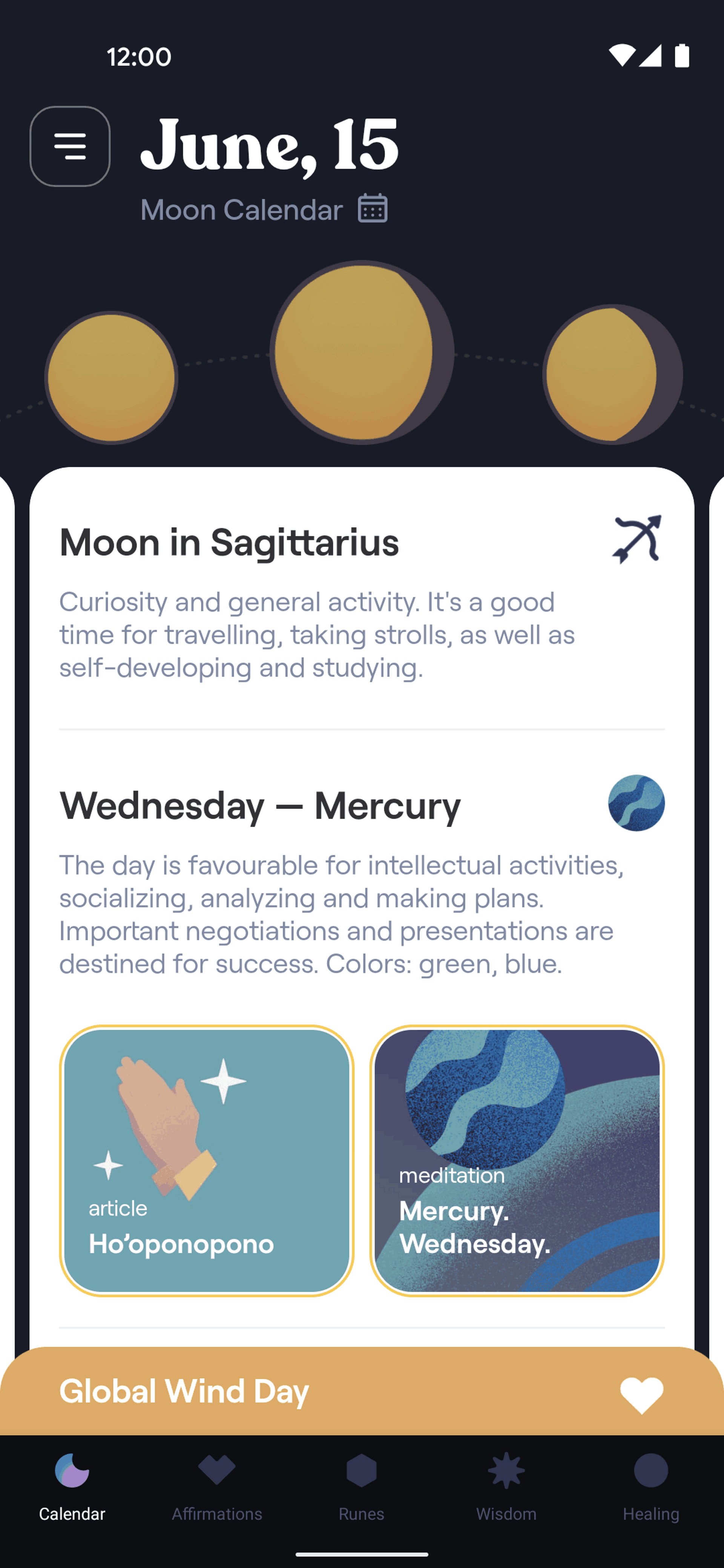 Moonly Android Lifestyle interface screenshot 13