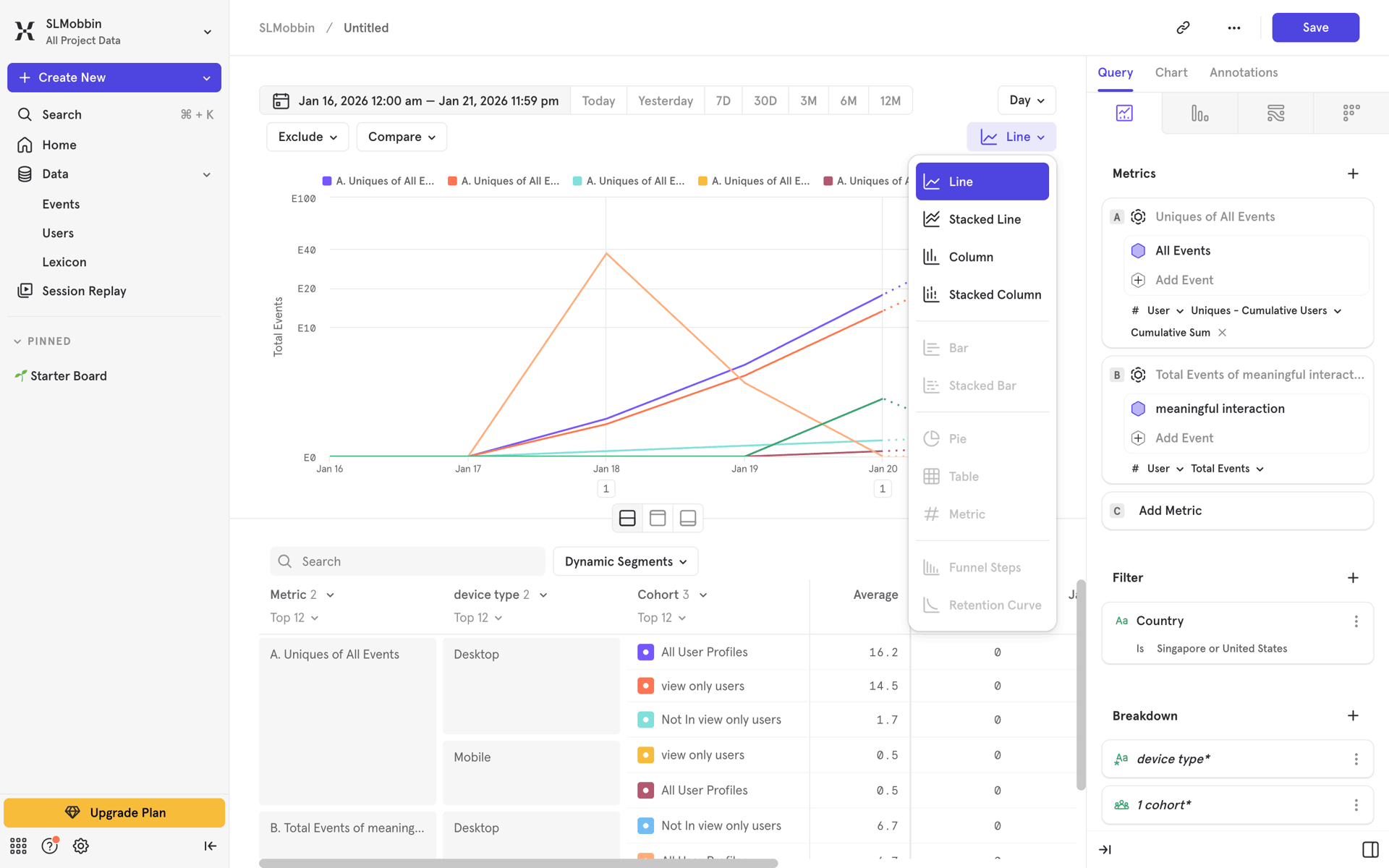 Mixpanel Web Business interface screenshot 17
