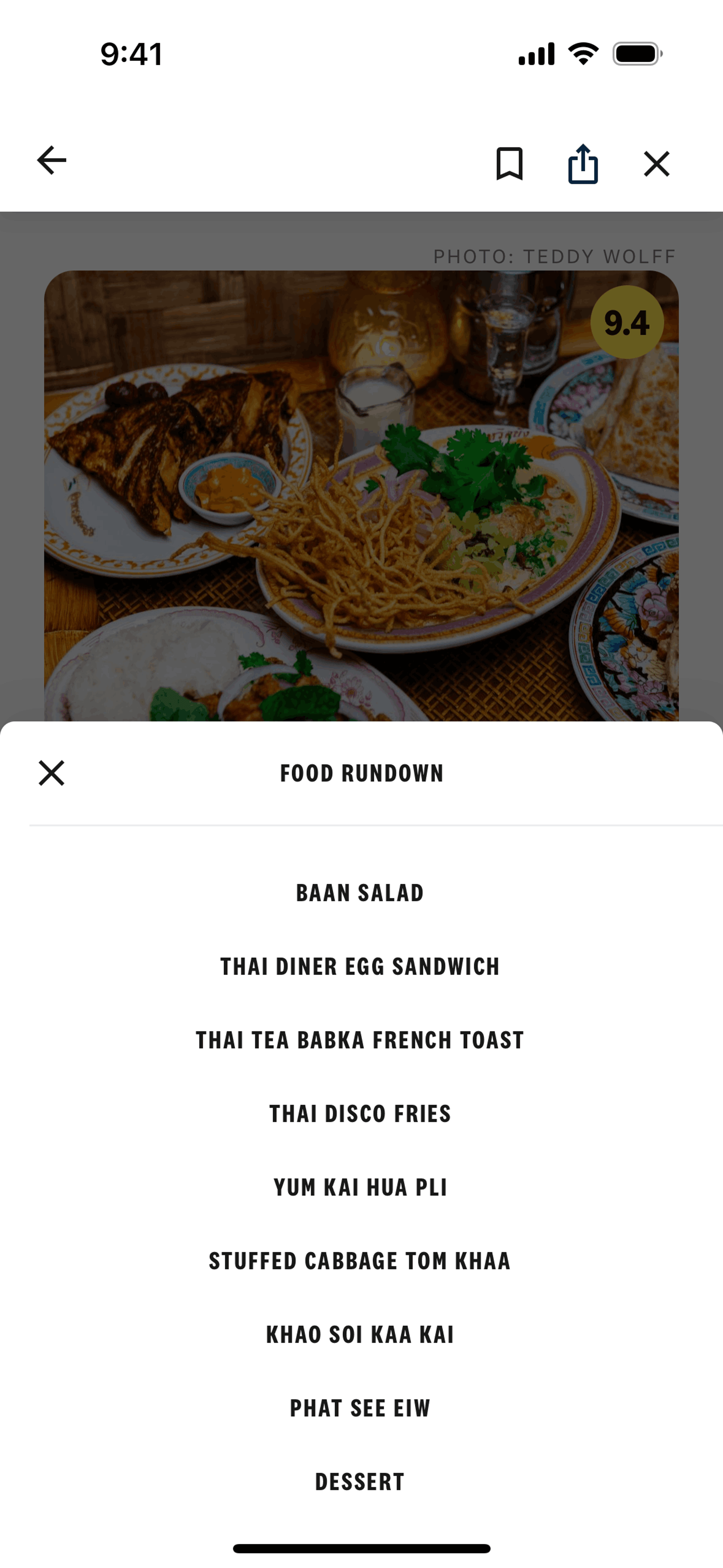 The Infatuation iOS Food & Drink interface screenshot 8
