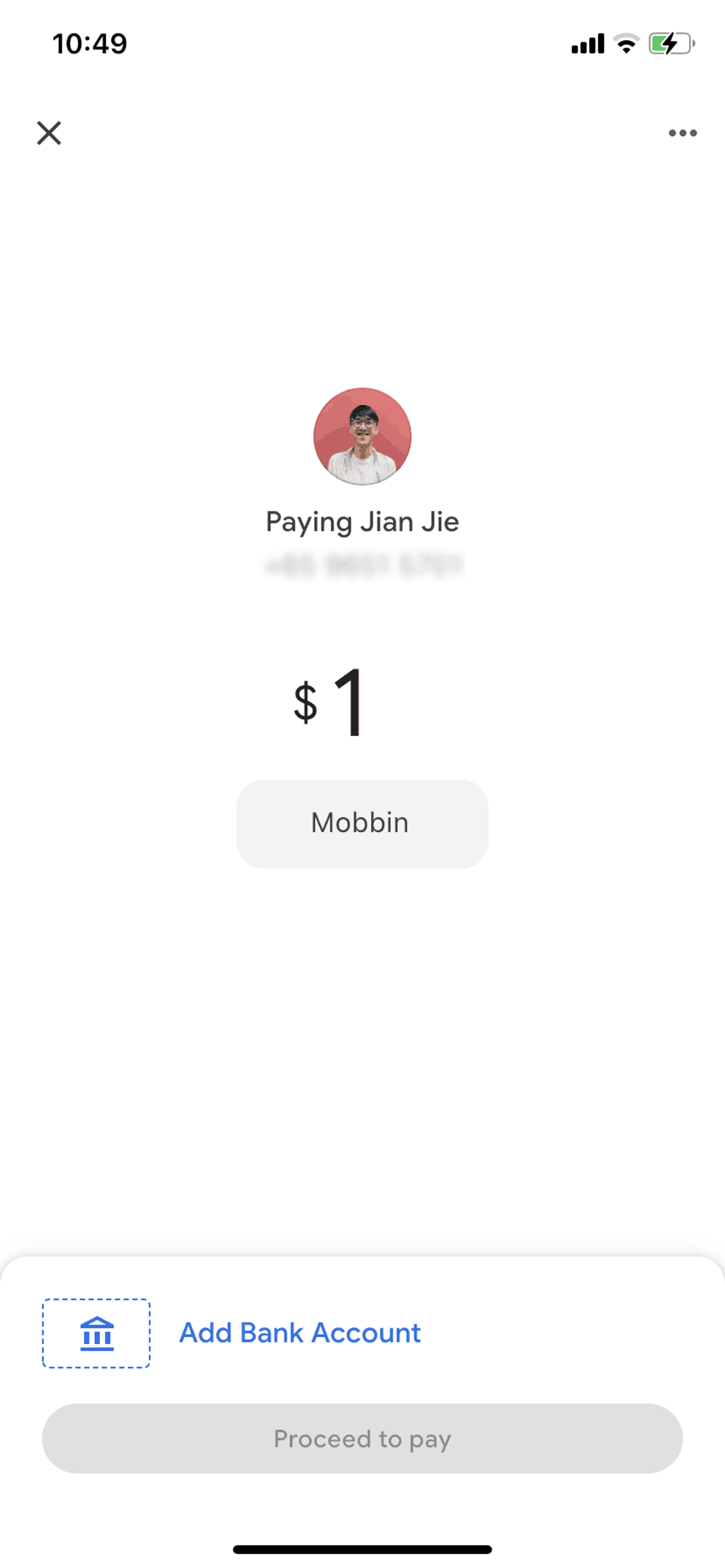 Google Pay iOS Finance interface screenshot 13