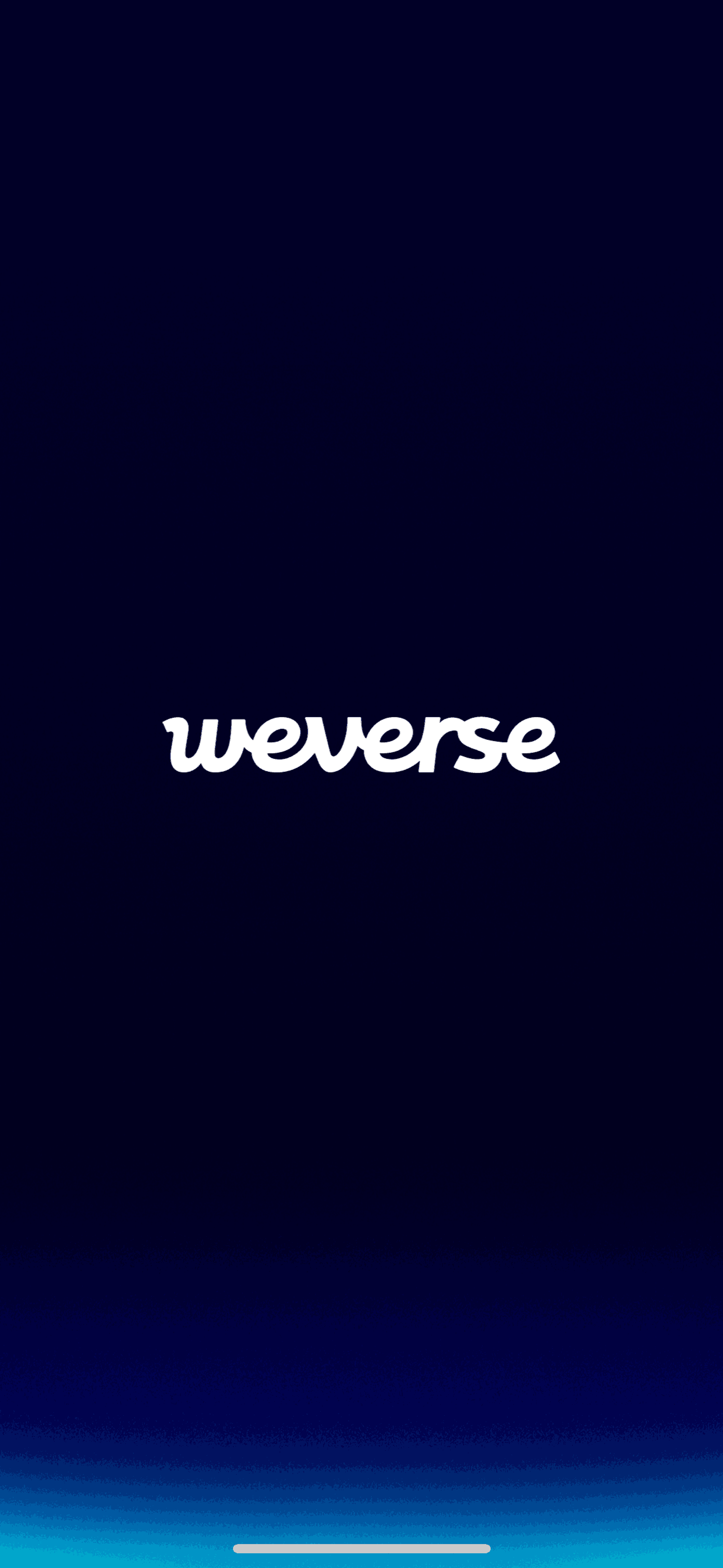 Weverse iOS Social Networking interface screenshot 1