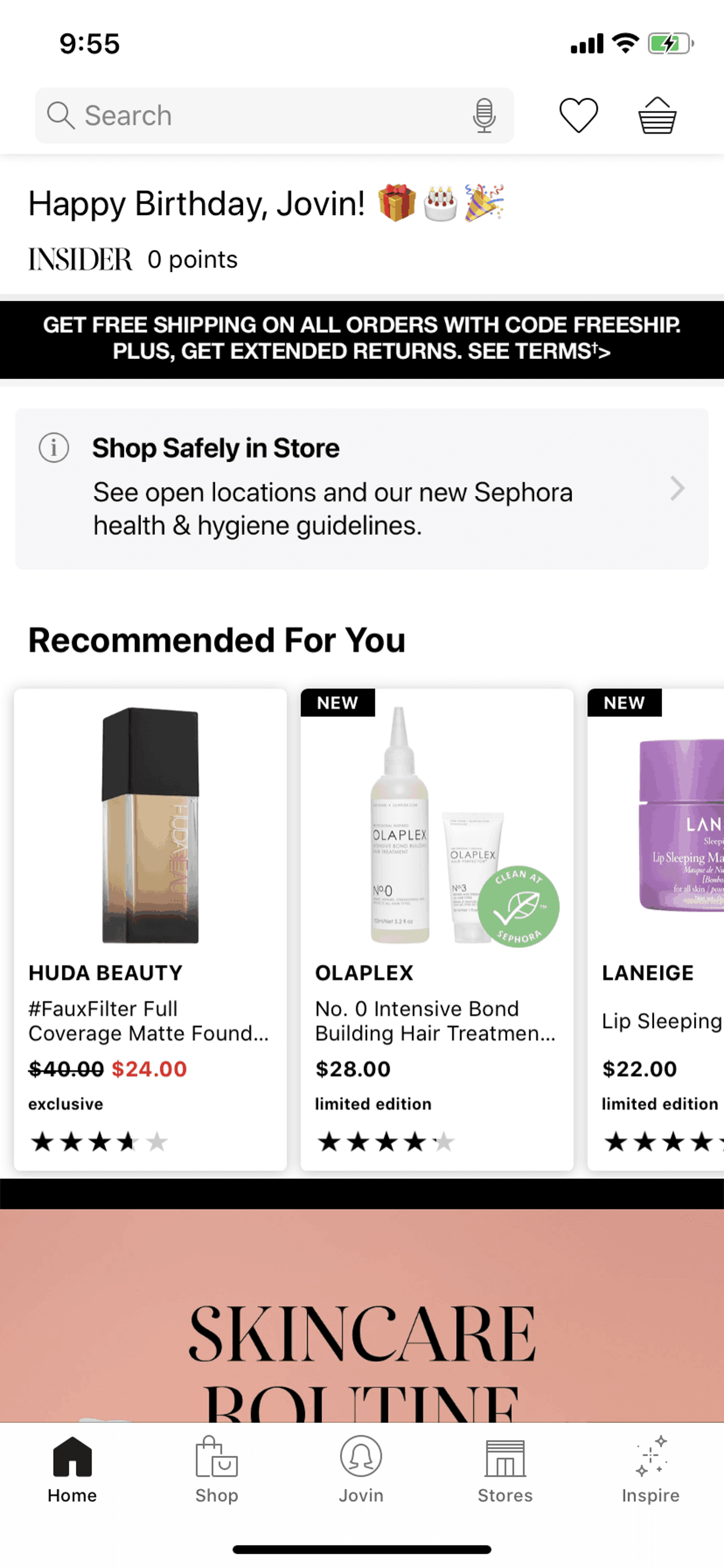 Sephora iOS Shopping interface screenshot 14