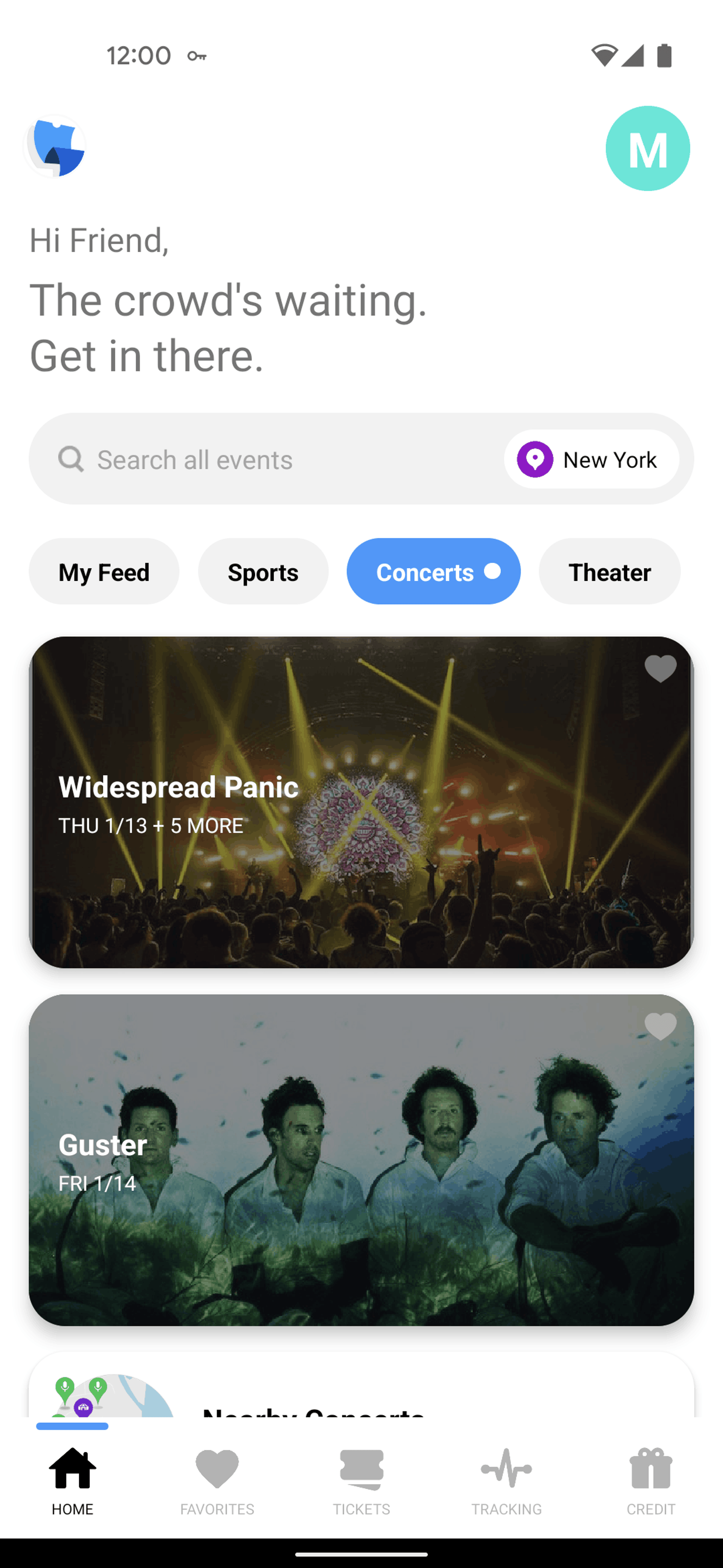 TickPick Android Entertainment interface screenshot 3
