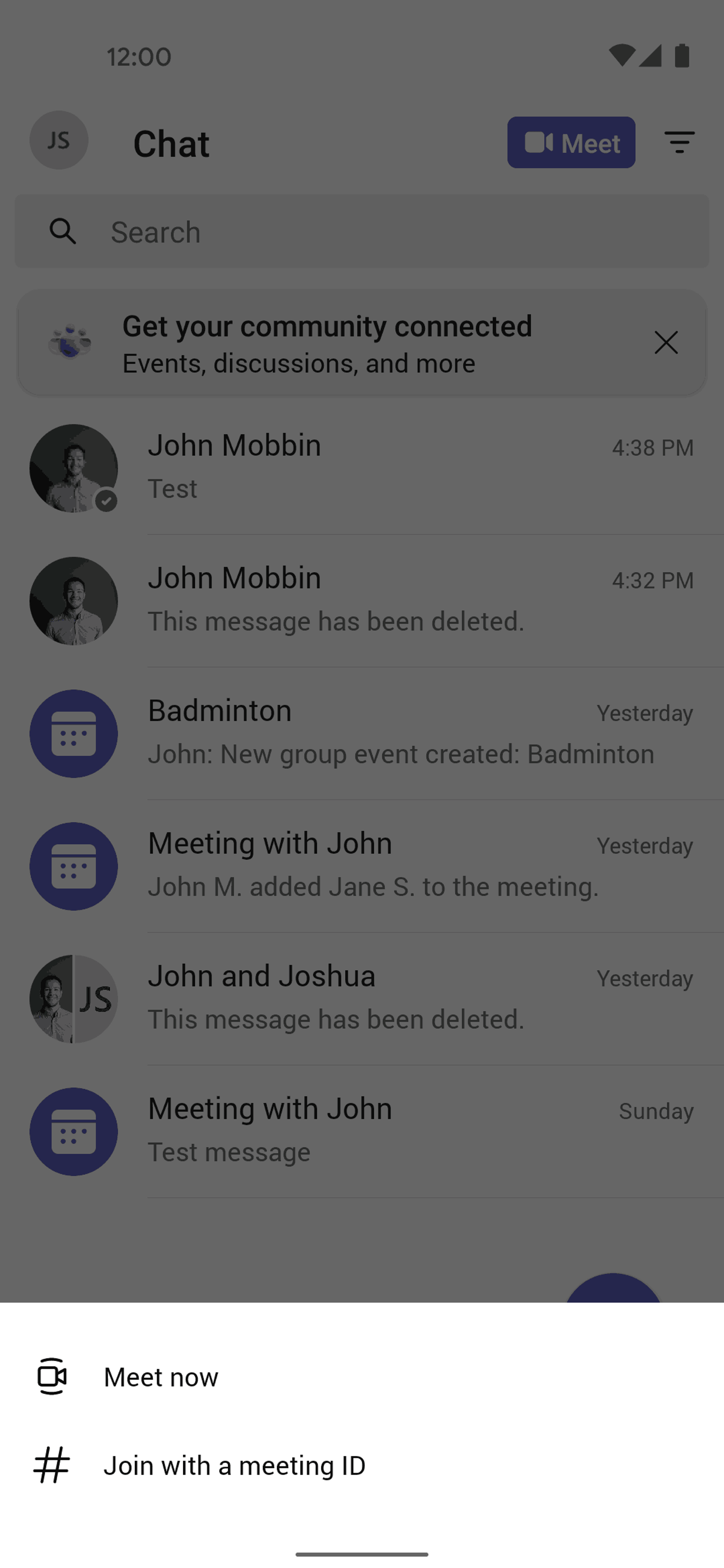 Microsoft Teams Android Business interface screenshot 24
