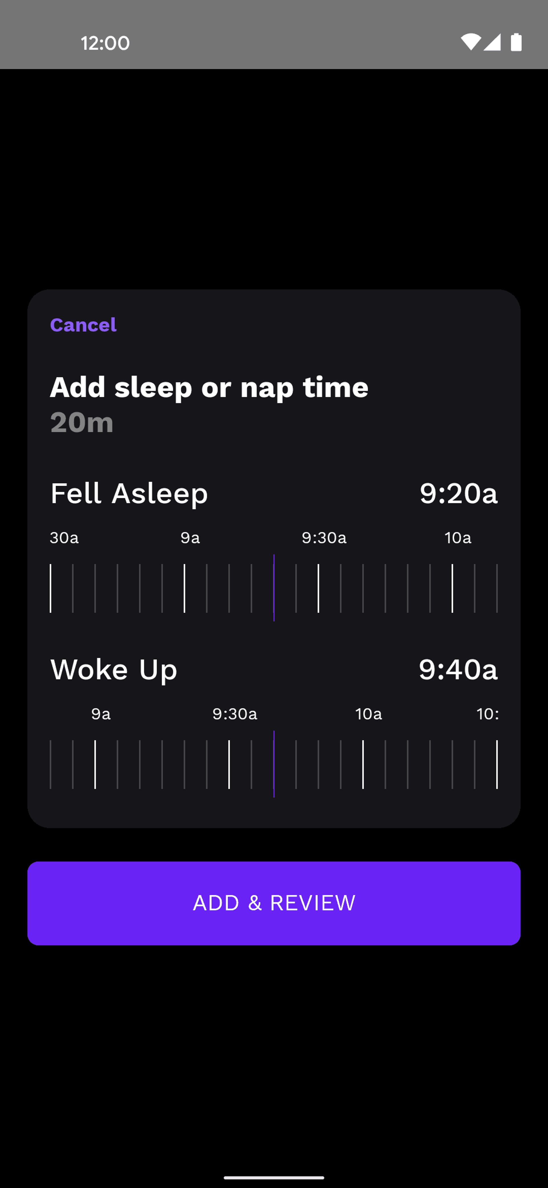 Rise Android Health & Fitness interface screenshot 19