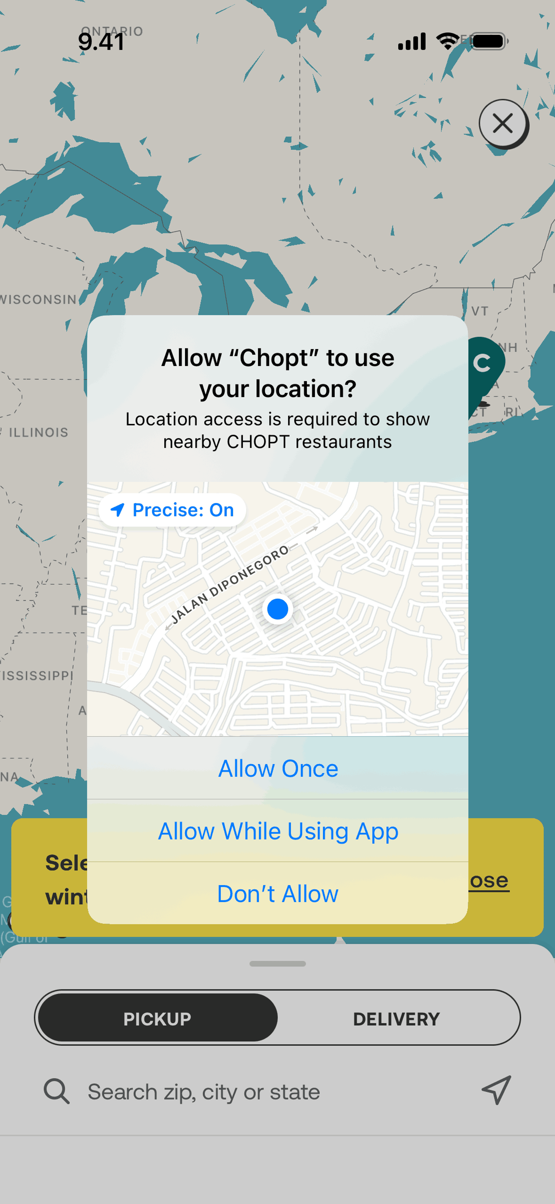 CHOPT iOS Food & Drink interface screenshot 20