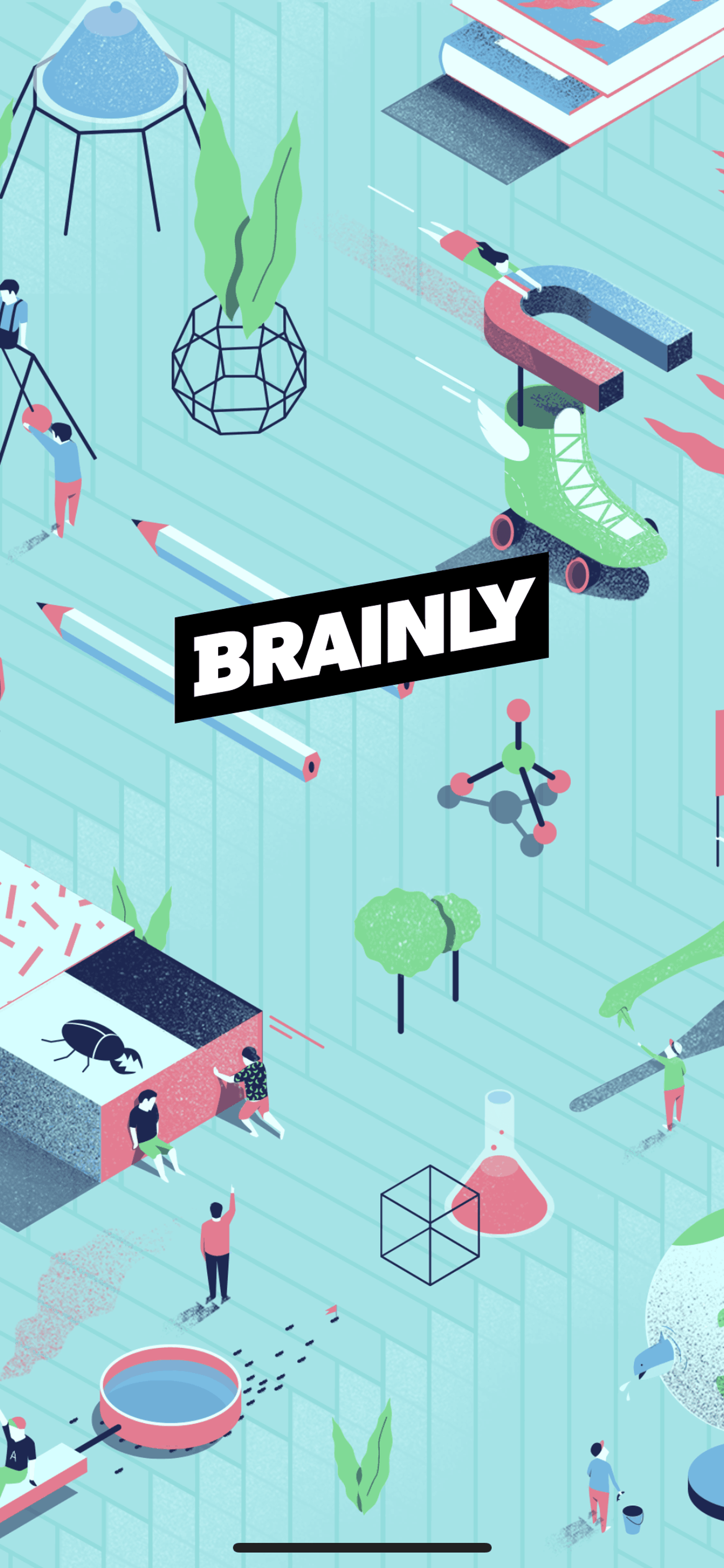 Brainly iOS Education interface screenshot 1