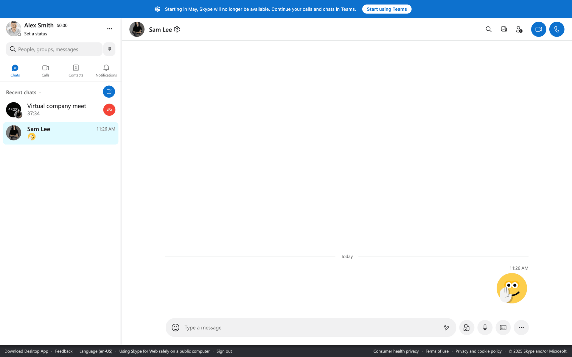 Skype Web Social Networking interface screenshot 8