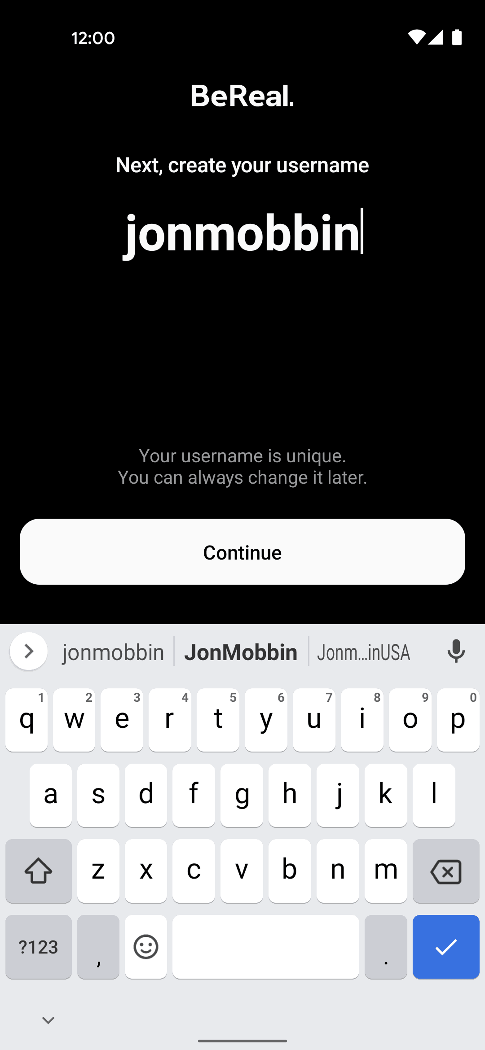 BeReal. Android Social Networking interface screenshot 16
