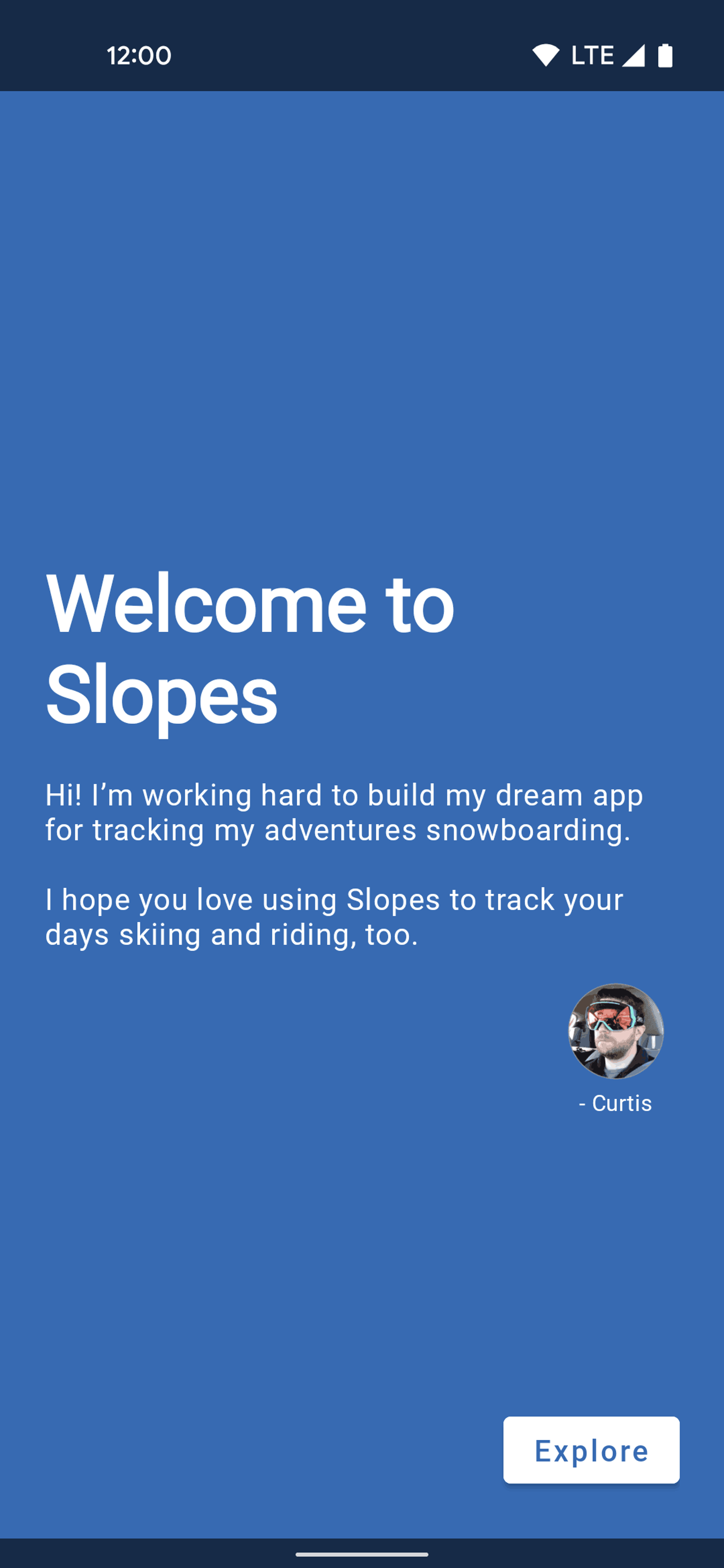 Slopes Android Sports interface screenshot 7