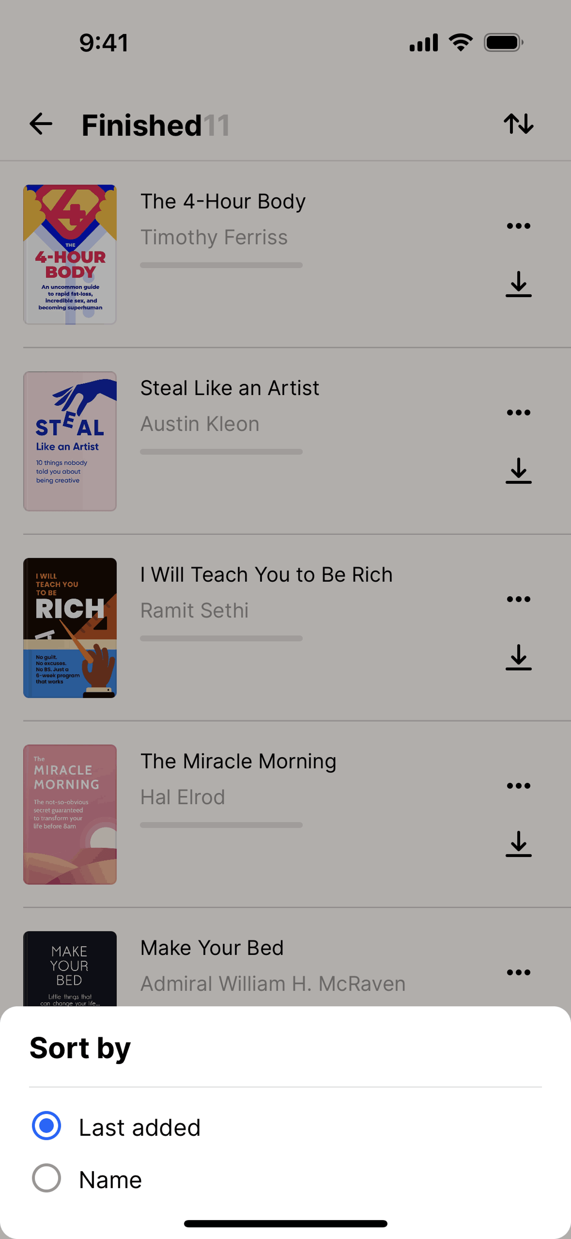 Headway iOS Education interface screenshot 16