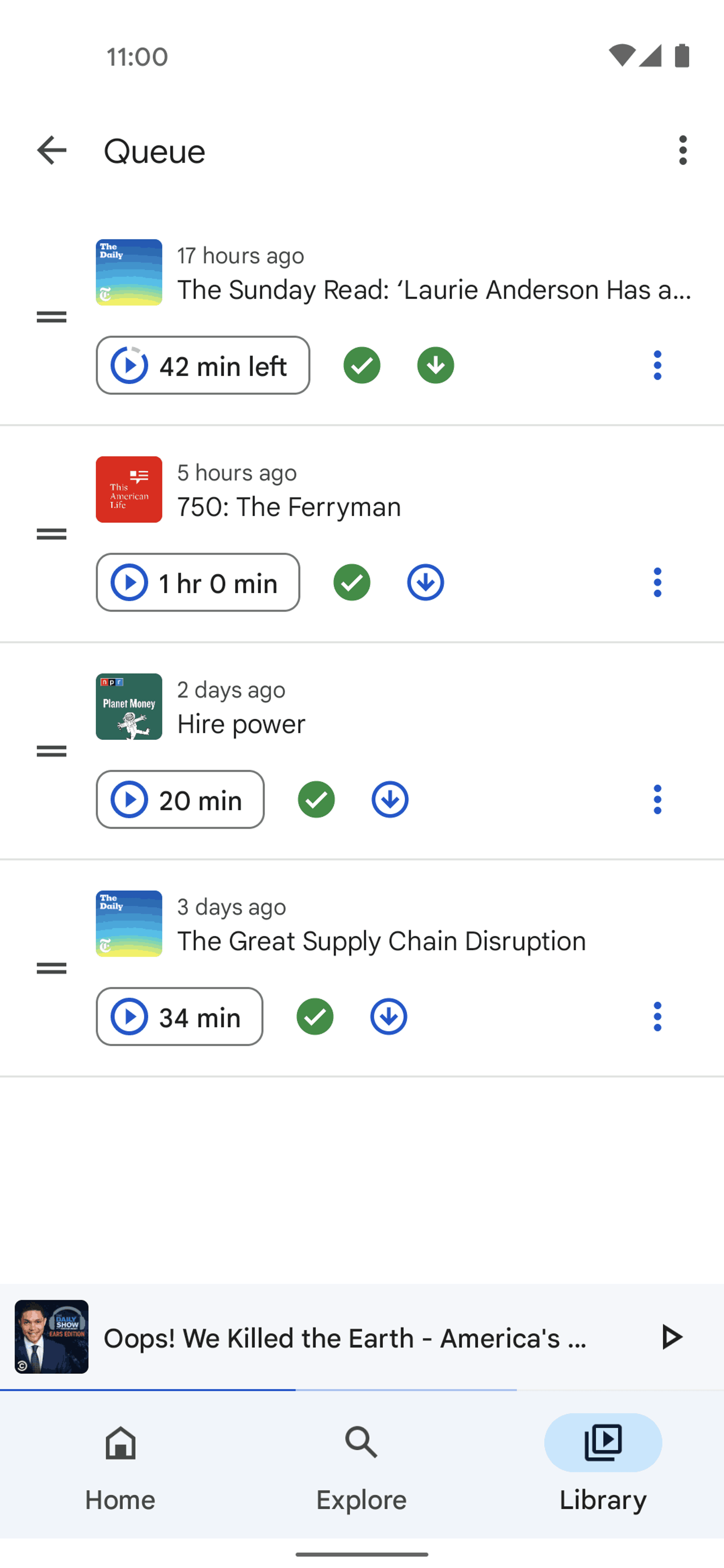 Google Podcasts Android Music & Audio interface screenshot 16