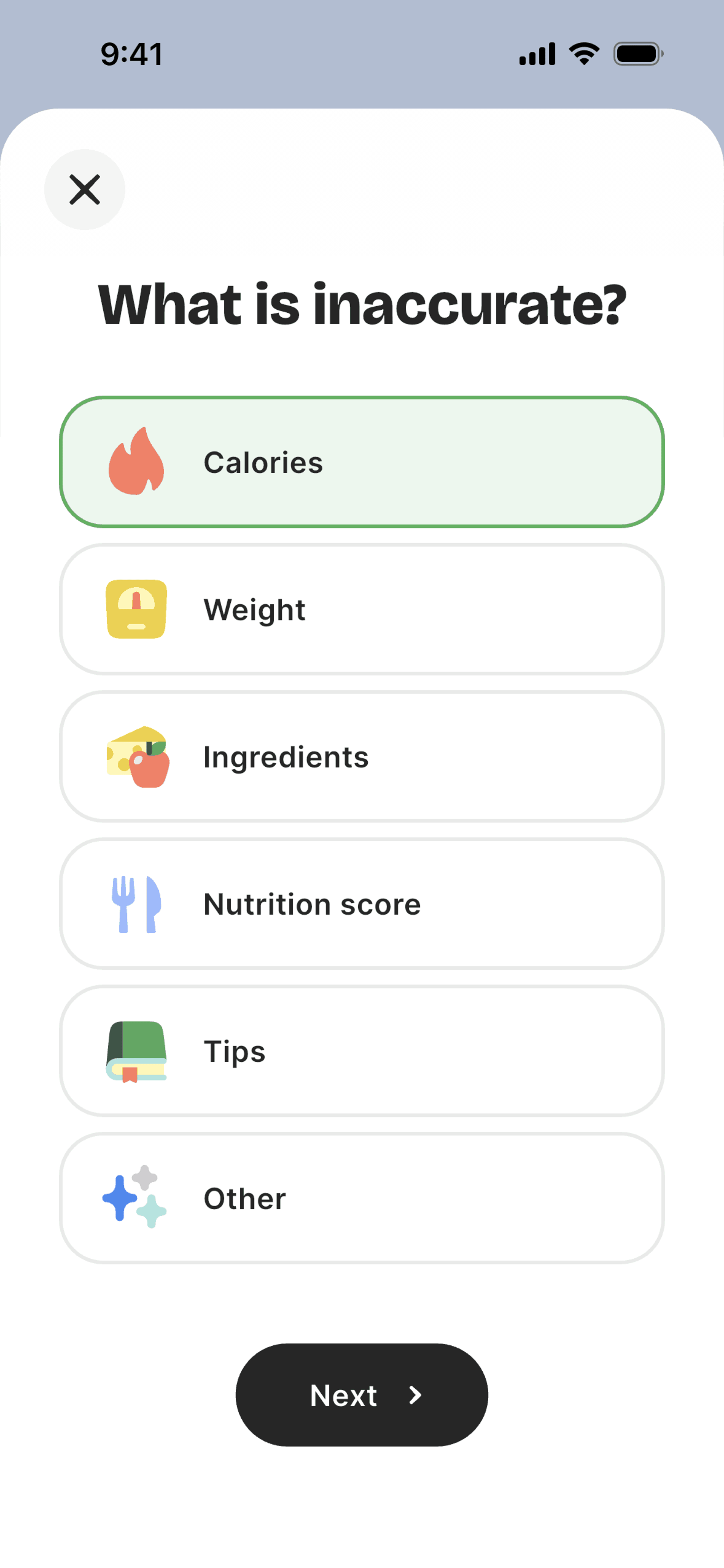 BitePal iOS Health & Fitness interface screenshot 10