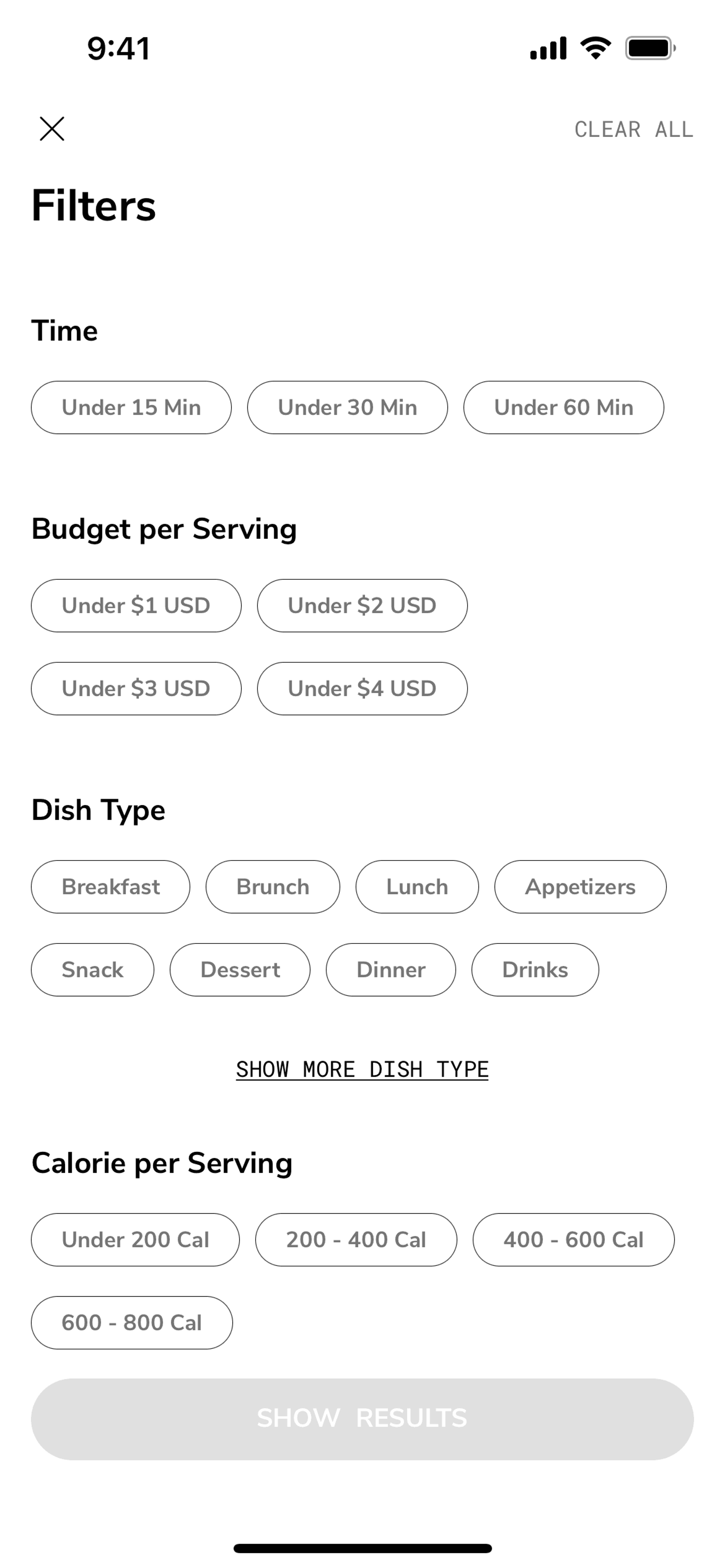 SideChef iOS Food & Drink interface screenshot 12