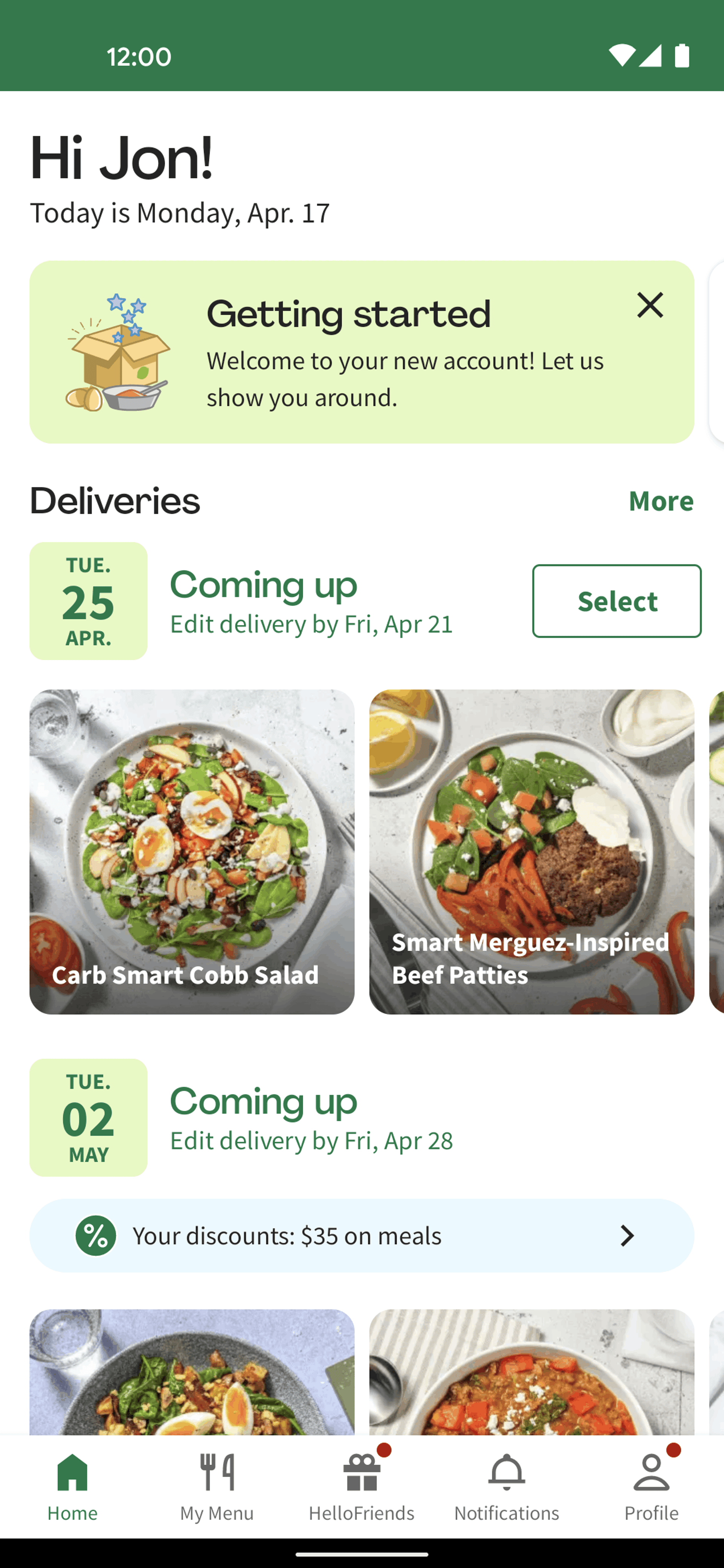 HelloFresh Android Food & Drink interface screenshot 17