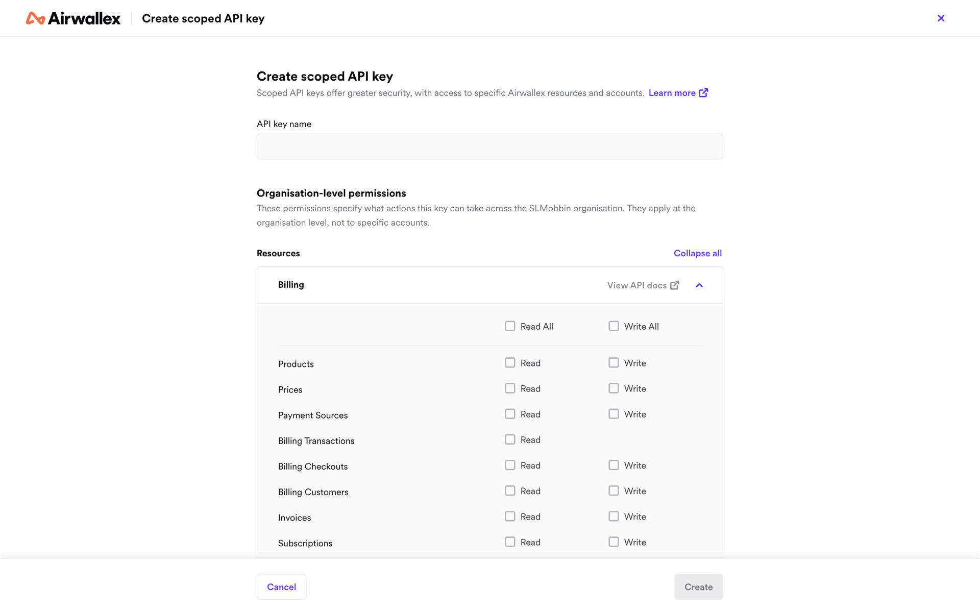 Airwallex Web Finance interface screenshot 23