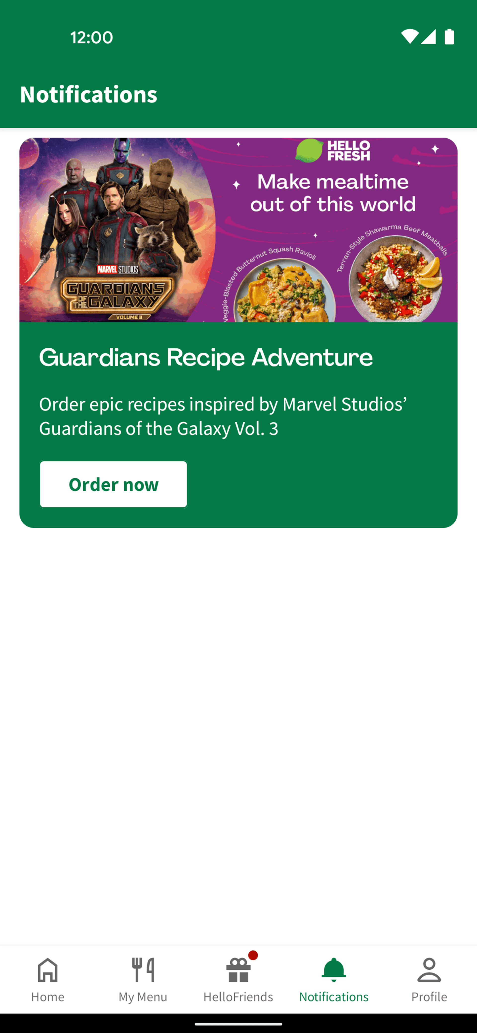 HelloFresh Android Food & Drink interface screenshot 7