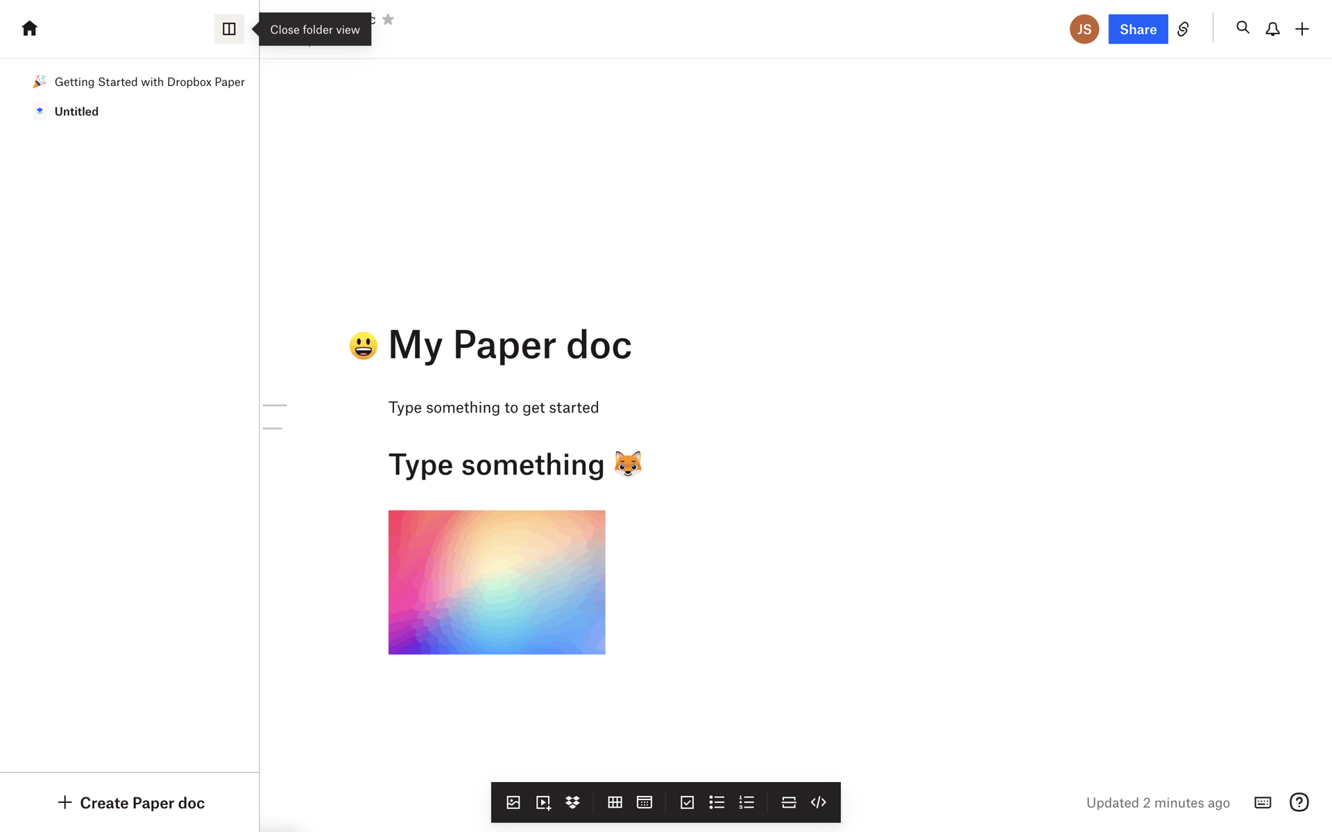 Dropbox Paper Web Productivity interface screenshot 24