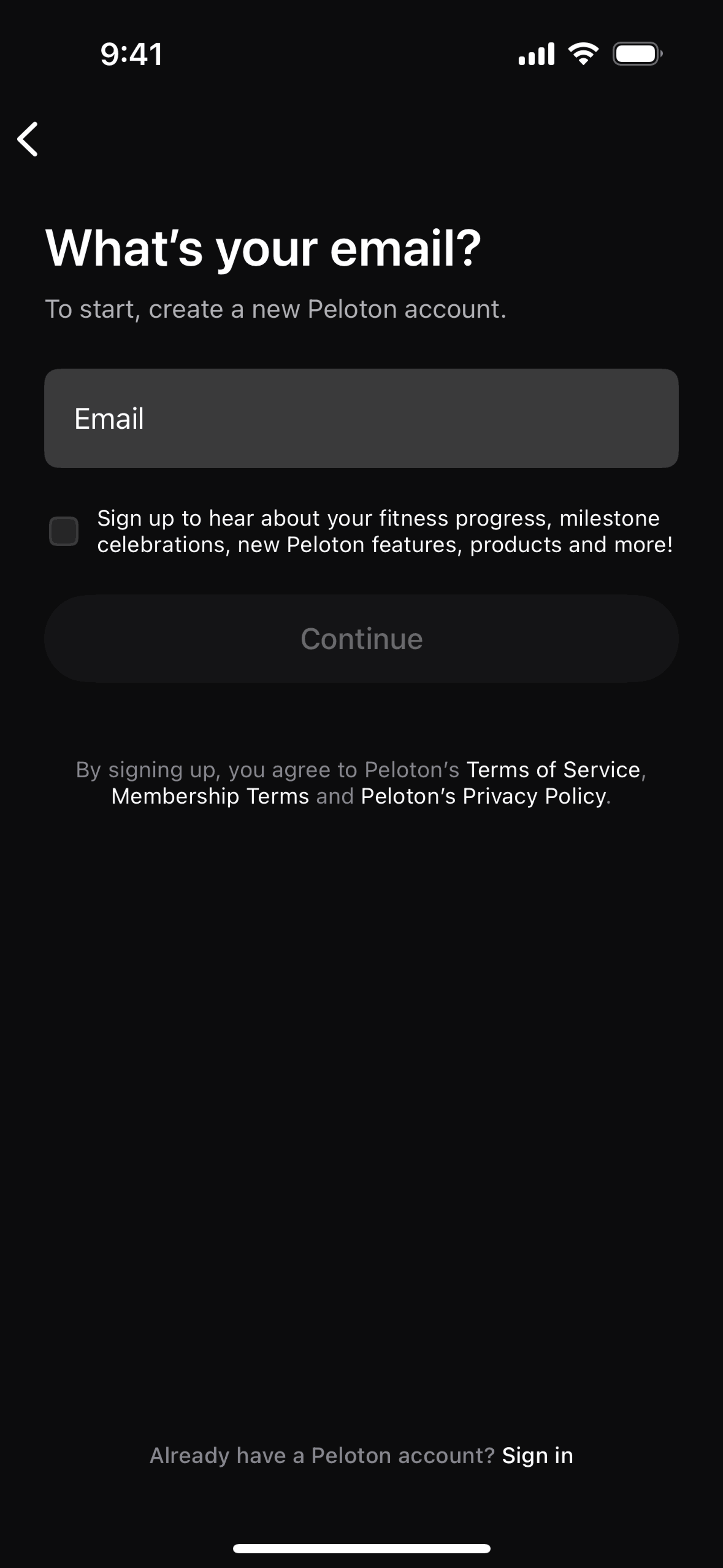 Peloton Strength+ iOS Health & Fitness interface screenshot 2