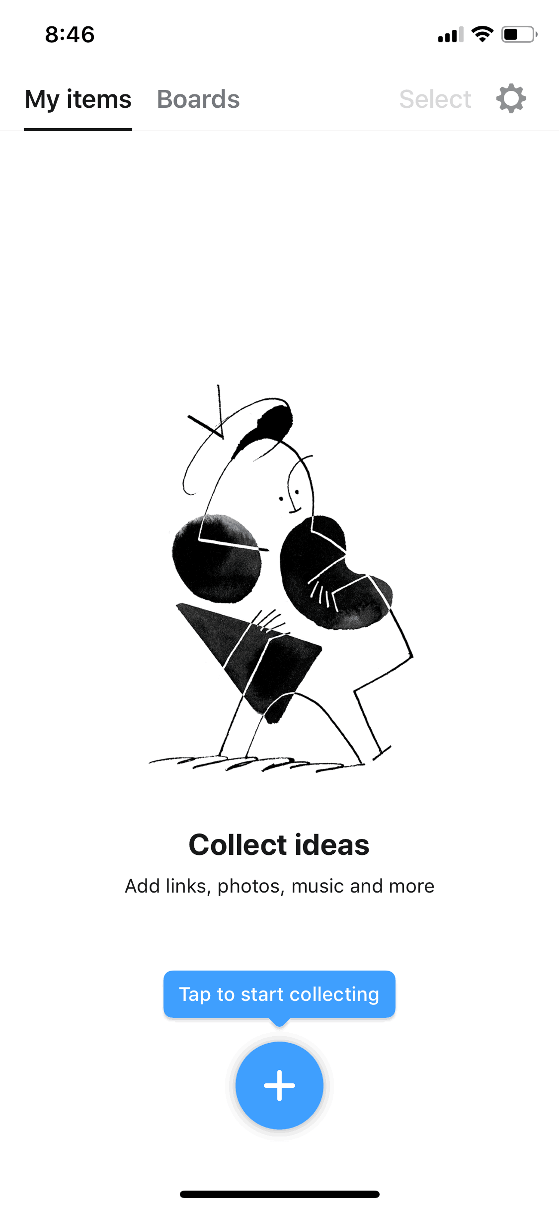 Collect iOS Productivity interface screenshot 6