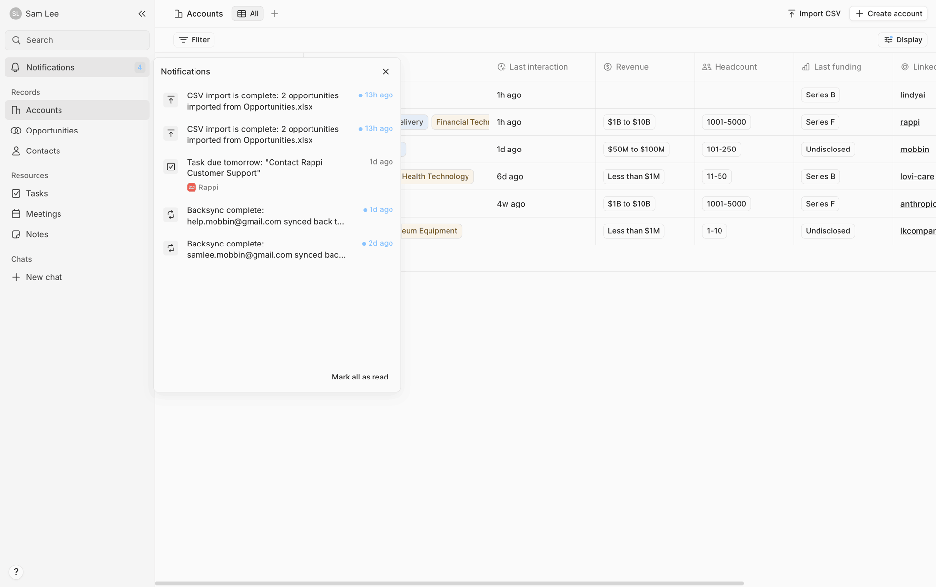 Lightfield Web Business interface screenshot 5