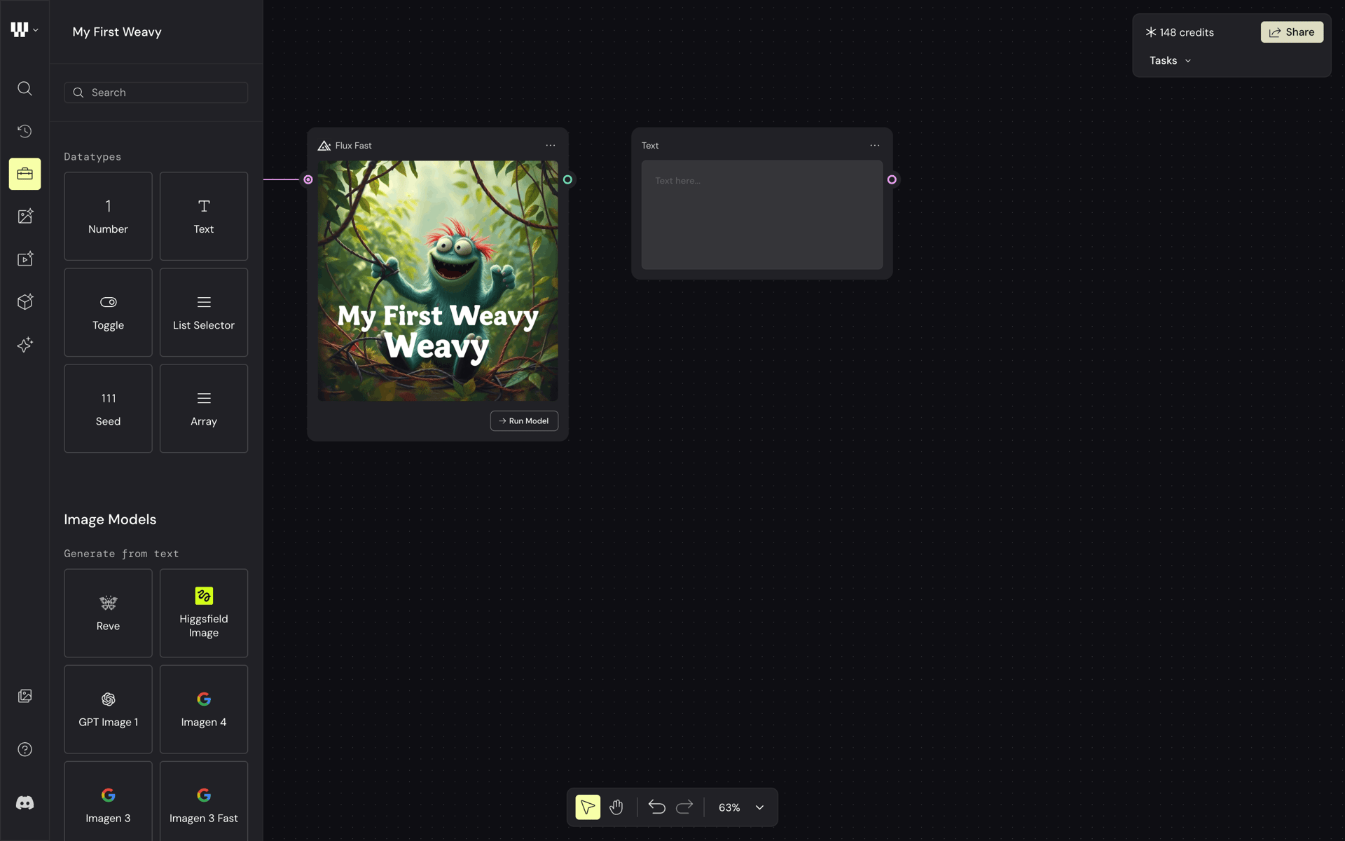 Weavy Web AI interface screenshot 21