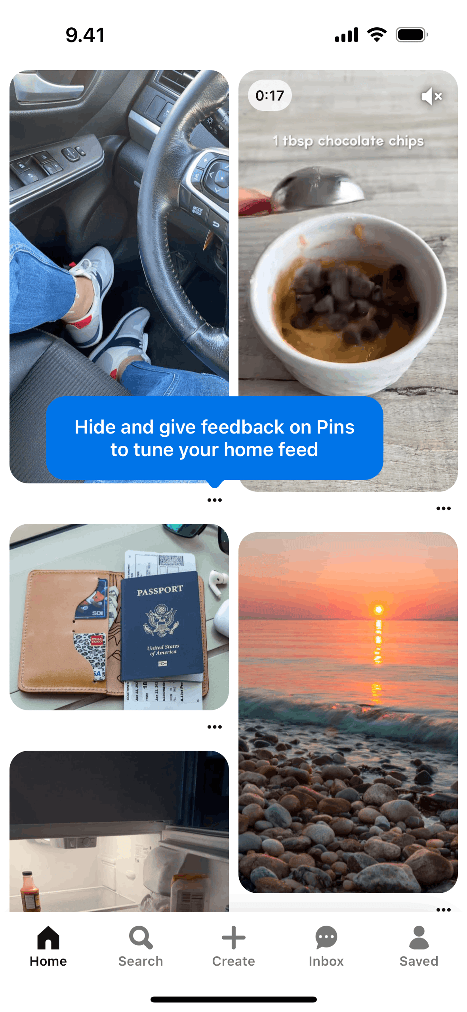 Pinterest iOS Photo & Video interface screenshot 22