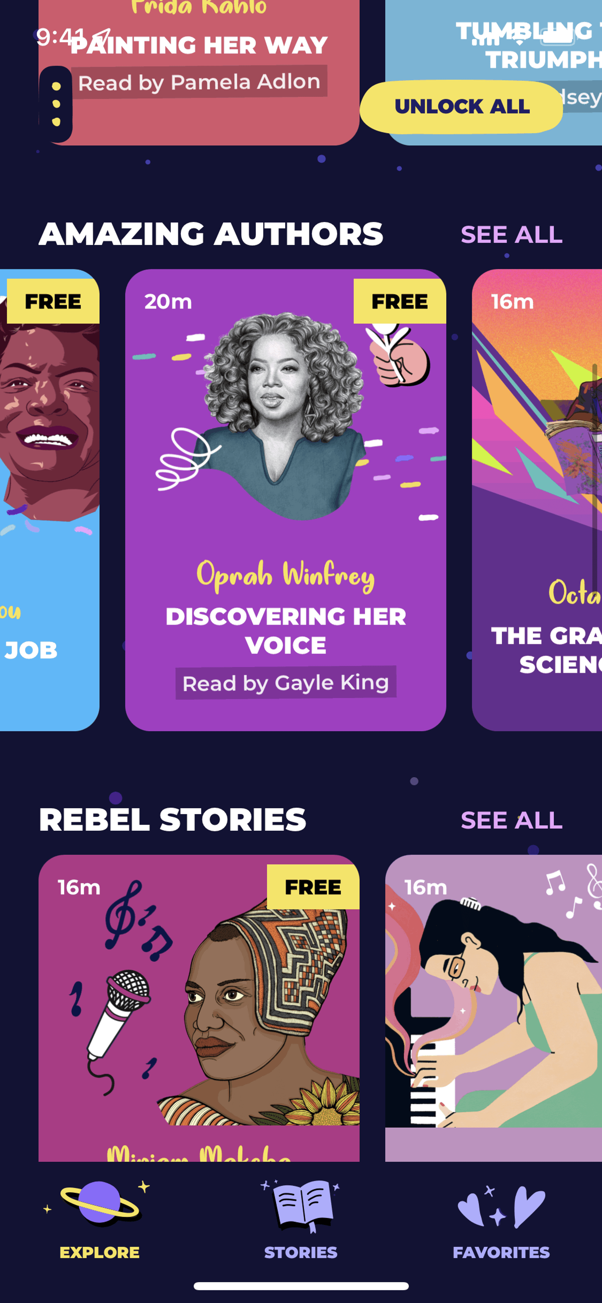 Rebel Girls iOS Lifestyle interface screenshot 24