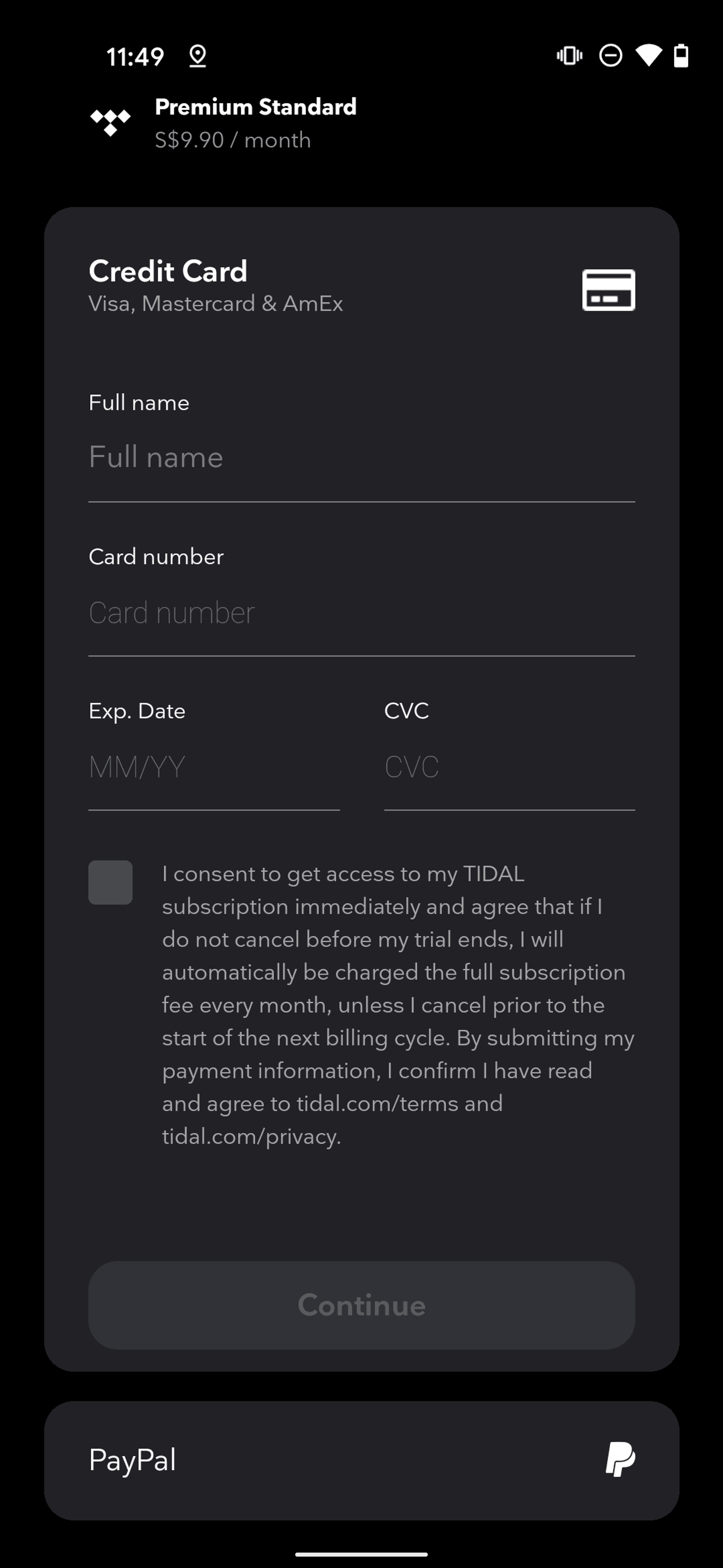 TIDAL Android Music & Audio interface screenshot 22